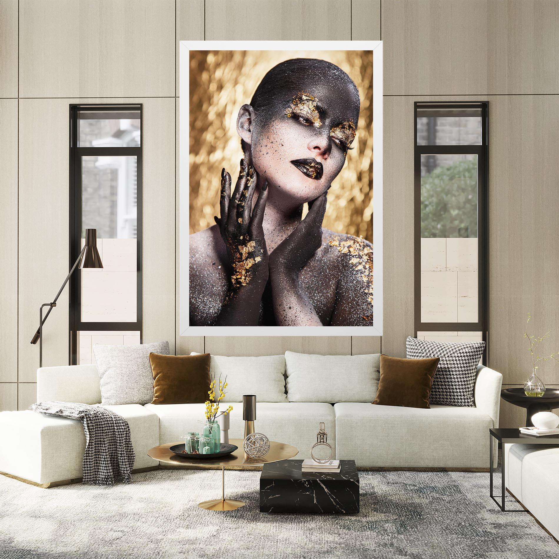 Obraz na Płótnie Artistic Glitter Makeup mockup 2