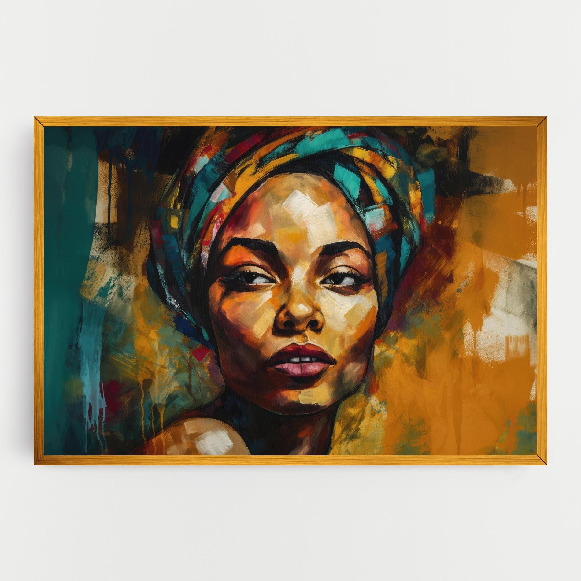 African Woman Looking mockup 0