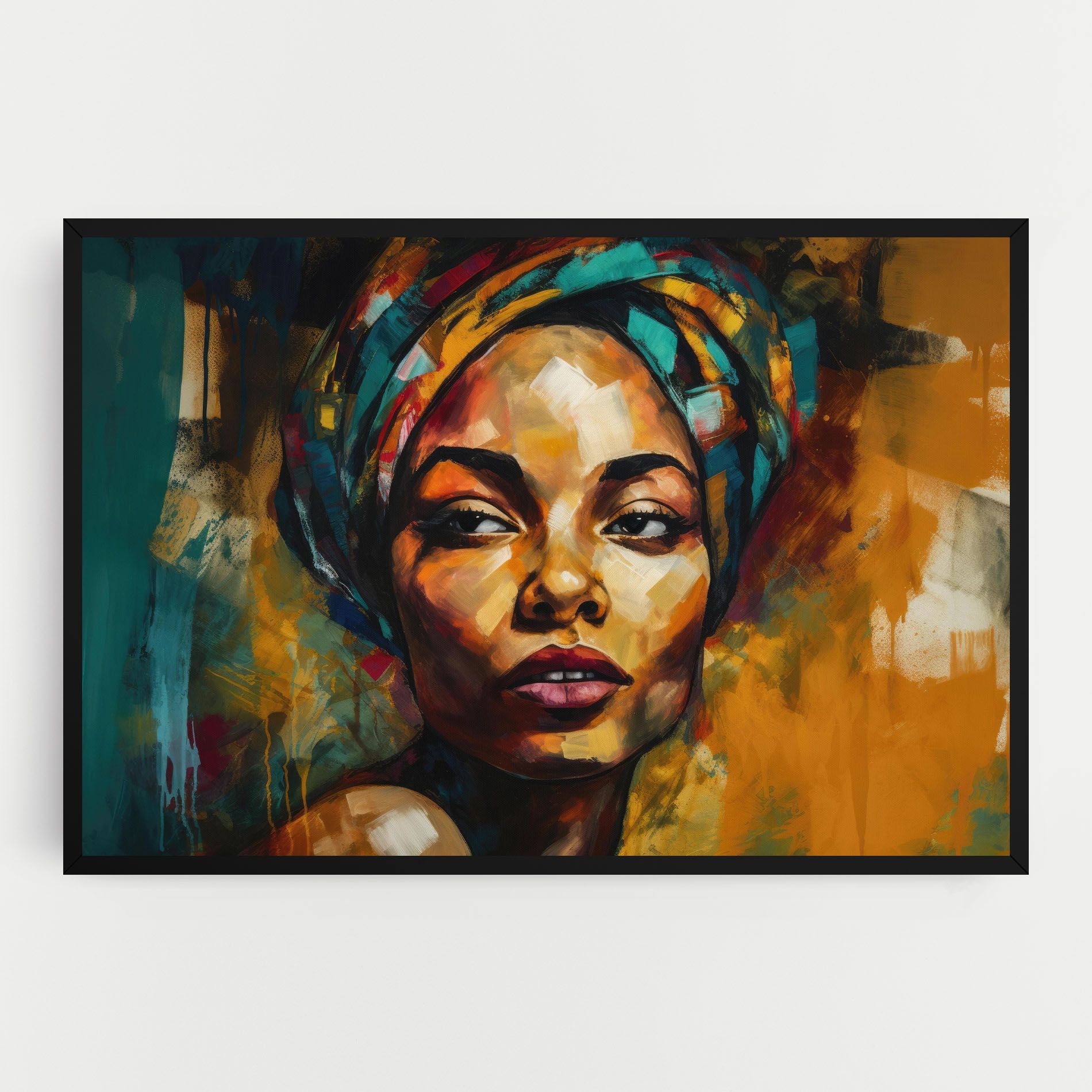 African Woman Looking mockup 0