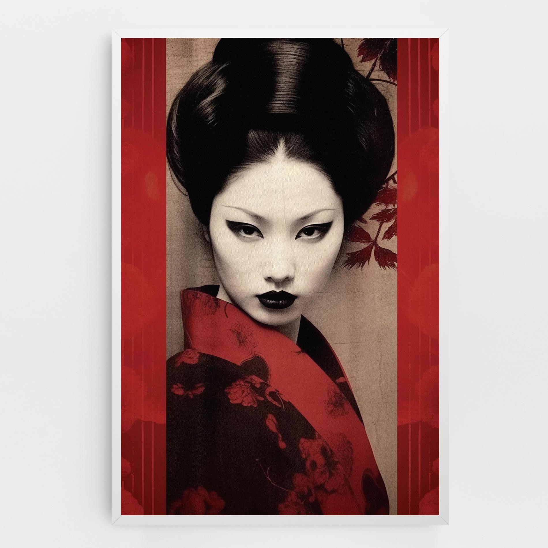 Obraz na Płótnie Black Asiatic Makeup mockup 0