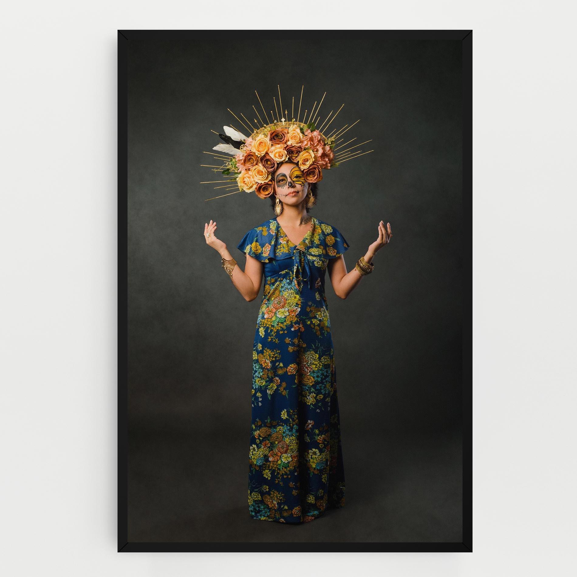 Obraz na Płótnie Sugar Skull Makeup mockup 0