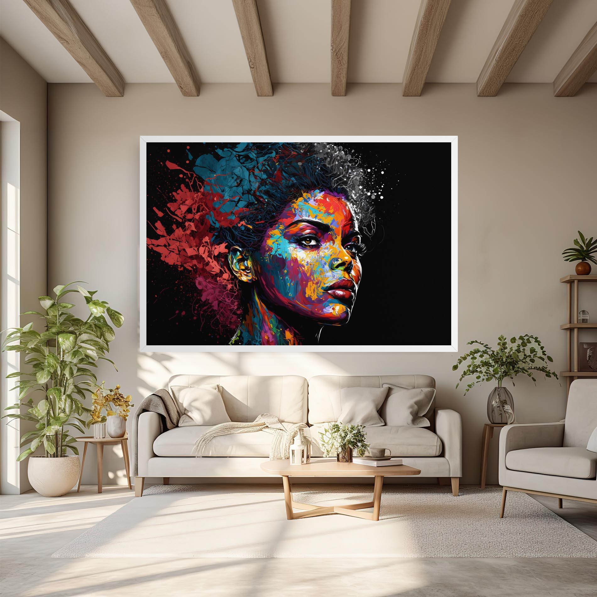 Obraz na Płótnie American Woman Splashes mockup 6