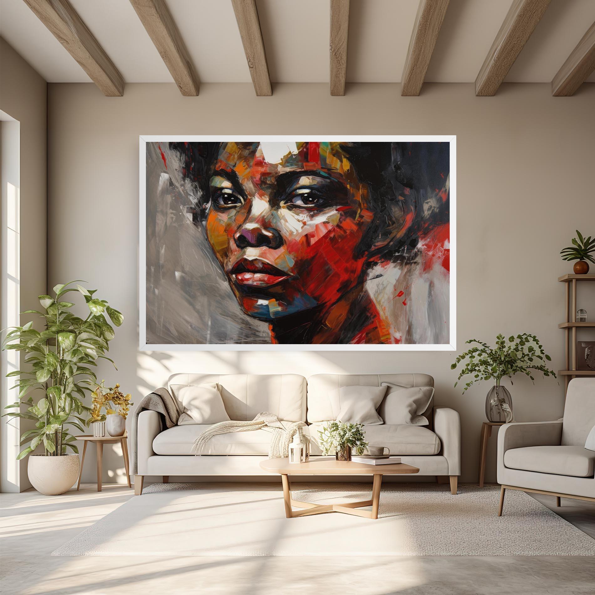 Obraz na Płótnie Intense Portrait Art mockup 6