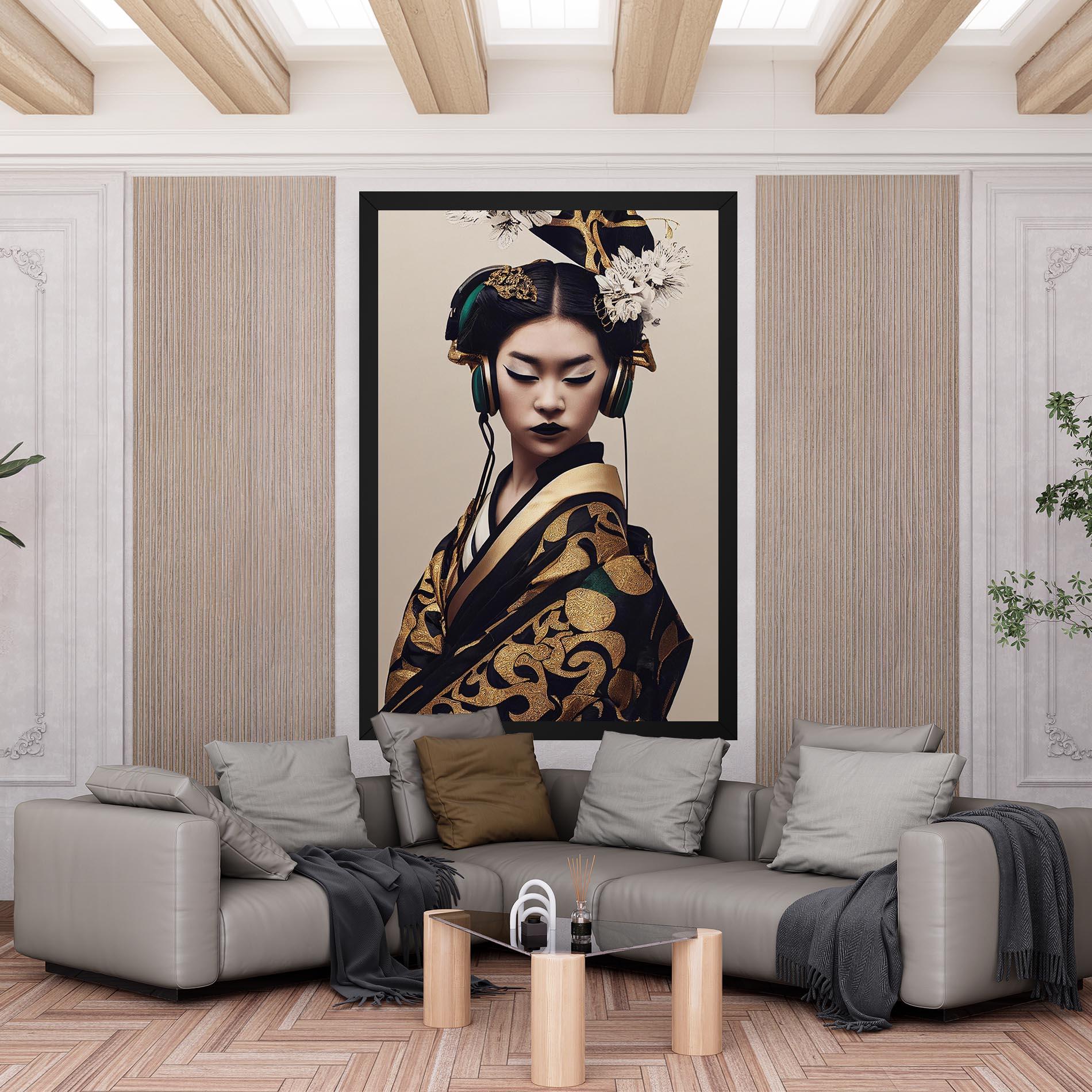 Obraz na Płótnie Kimono Headphones mockup 6