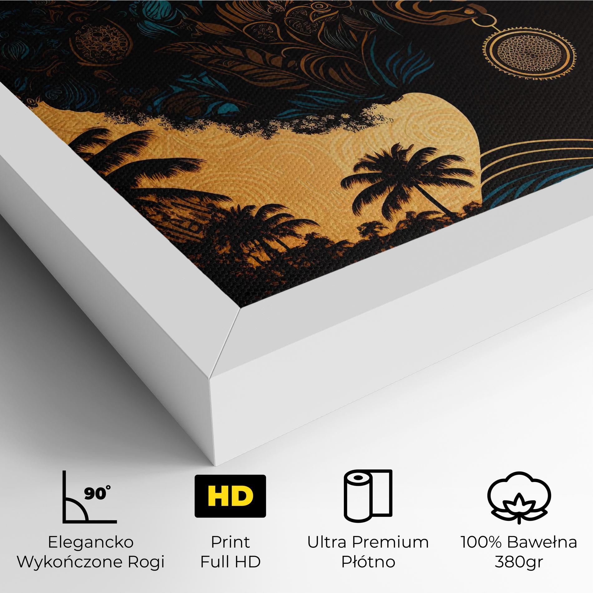 Obraz na Płótnie African Profile Woman mockup 4