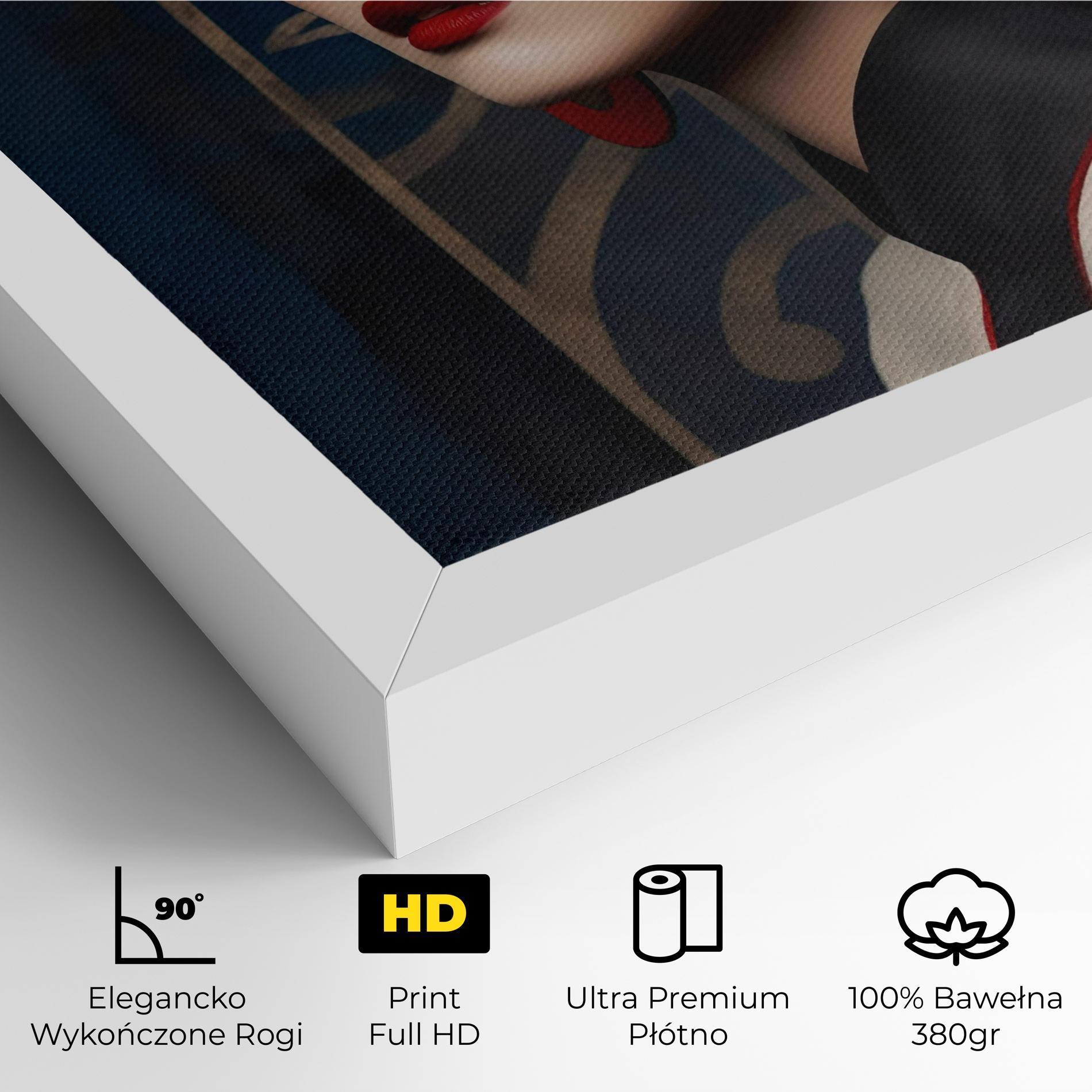 Obraz na Płótnie Asian Big Earrings mockup 4