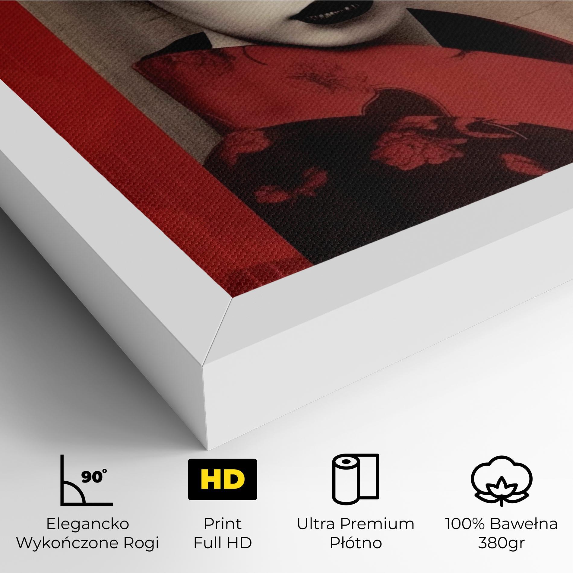 Obraz na Płótnie Black Asiatic Makeup mockup 4