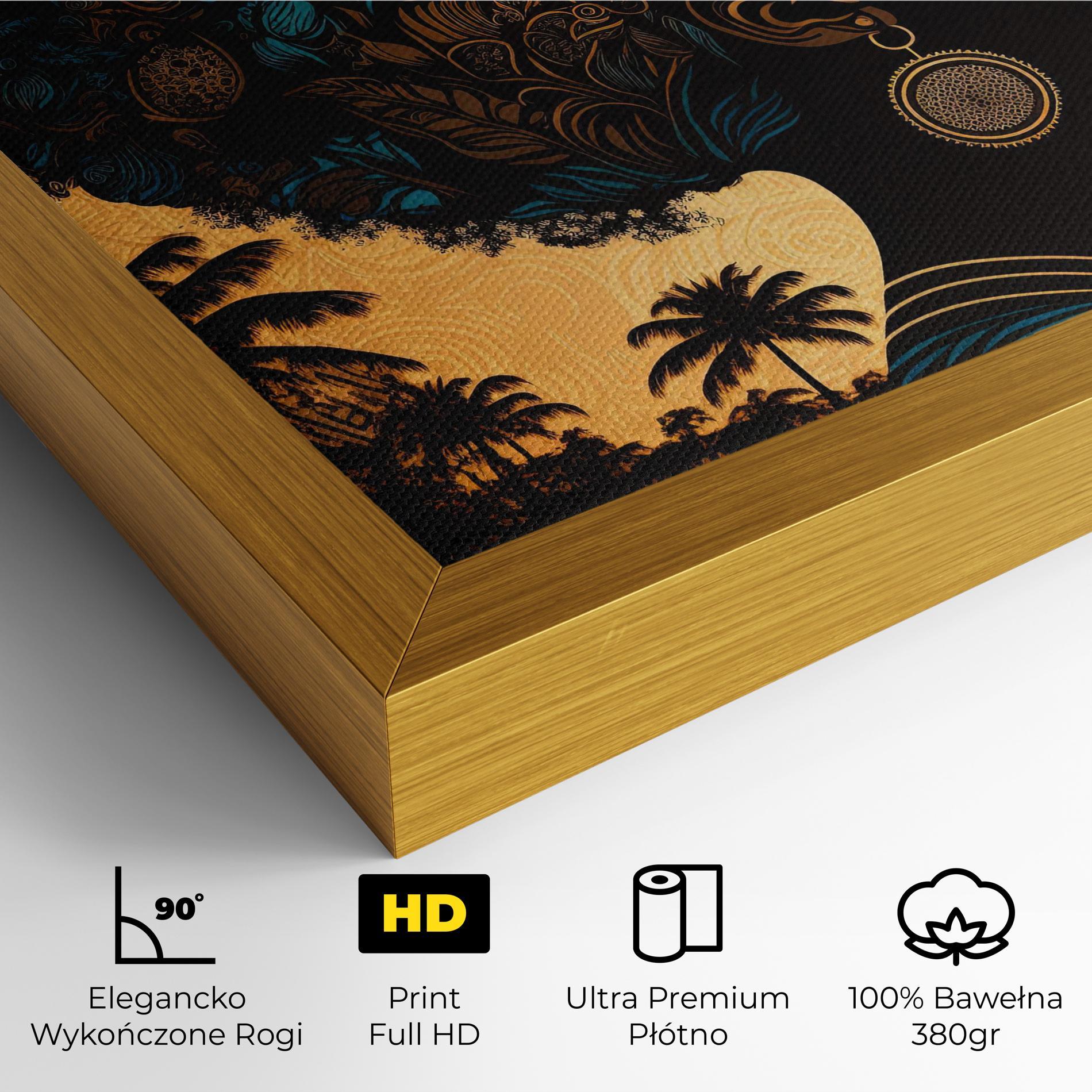 Obraz na Płótnie African Profile Woman mockup 4