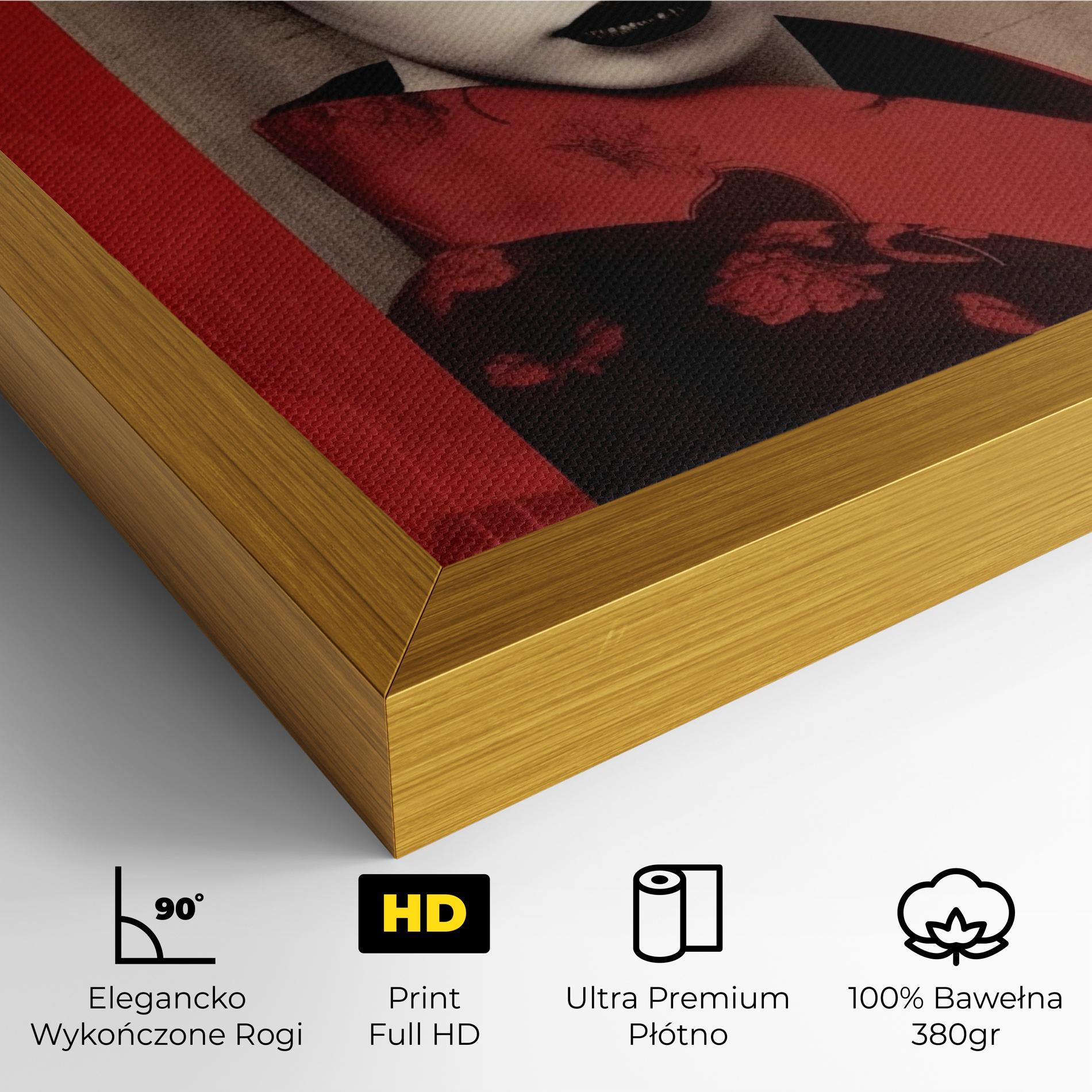 Obraz na Płótnie Black Asiatic Makeup mockup 4