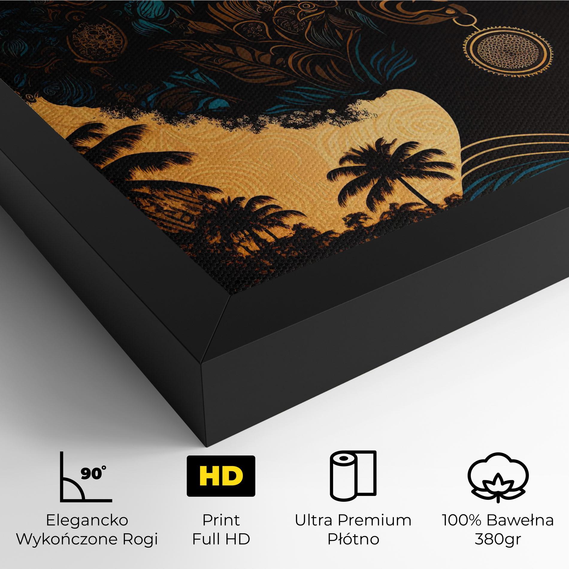 Obraz na Płótnie African Profile Woman mockup 4