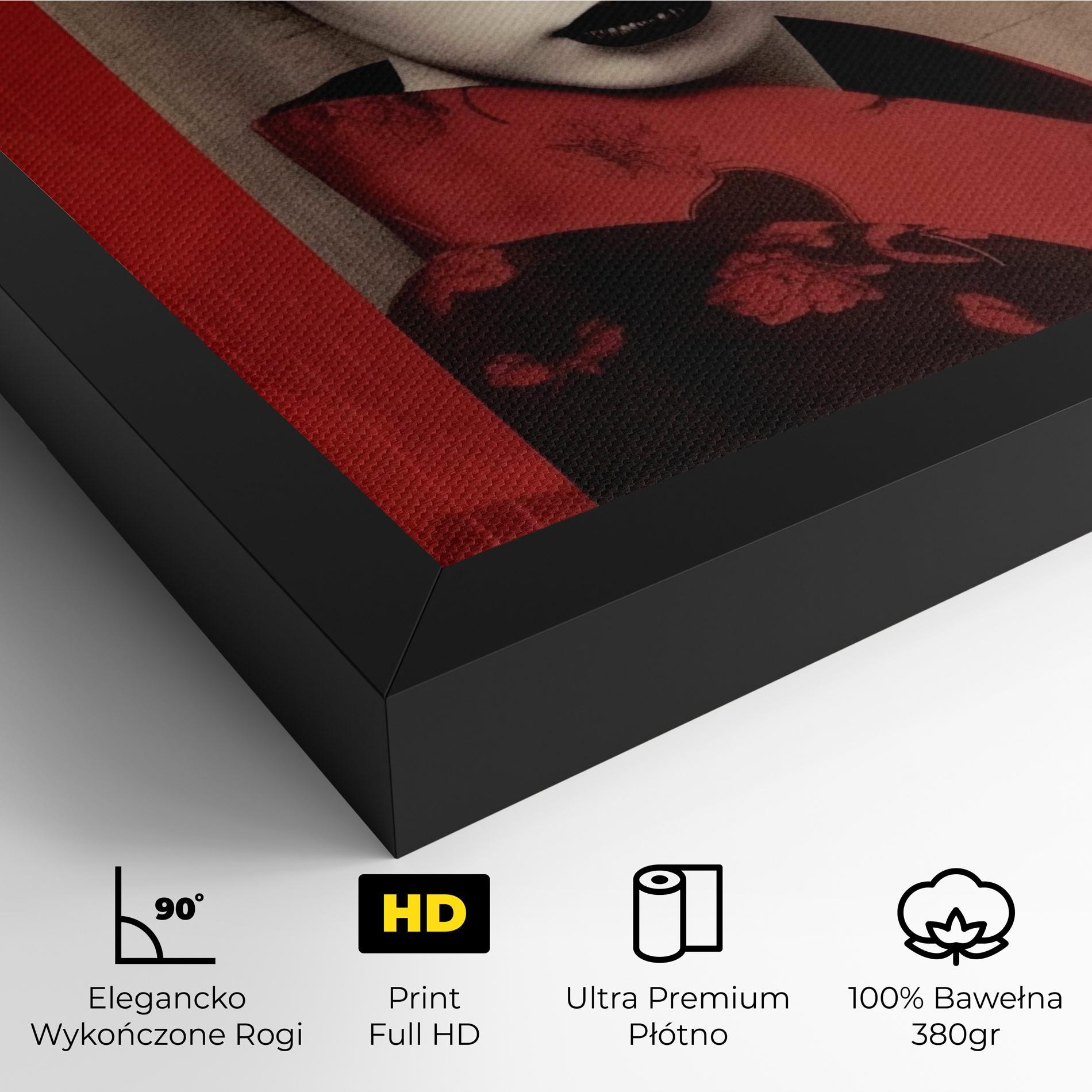 Obraz na Płótnie Black Asiatic Makeup mockup 4