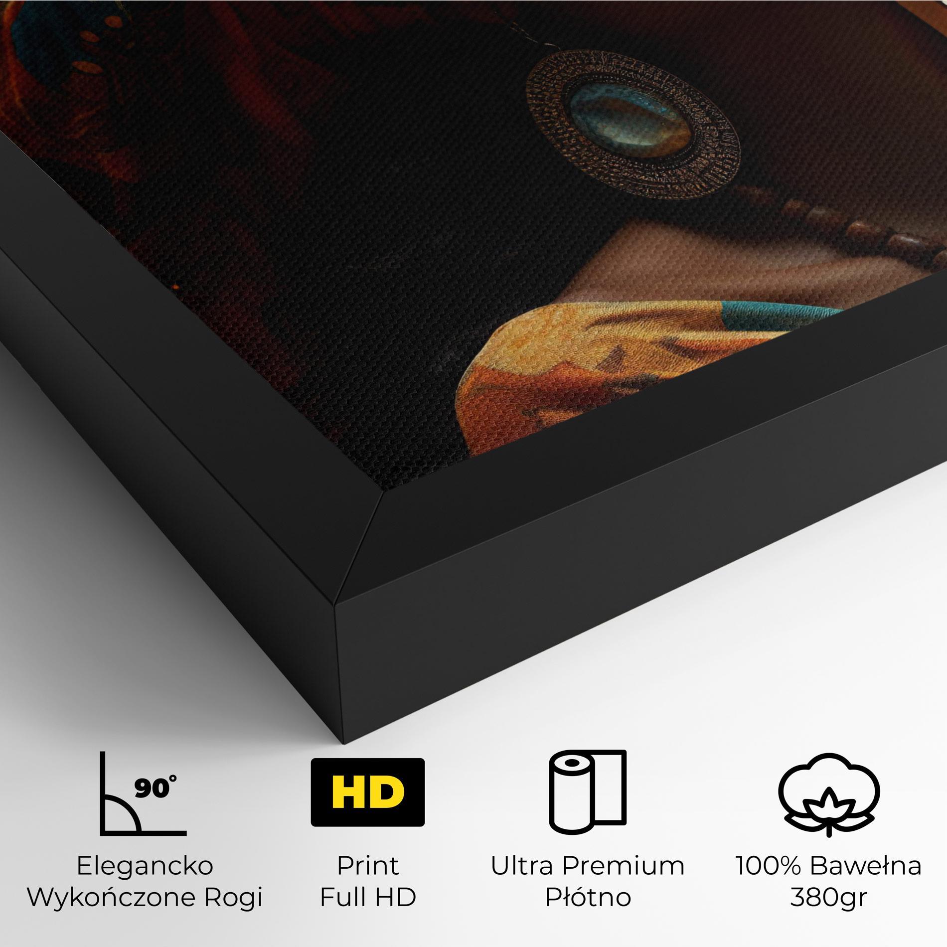 Obraz na Płótnie Fashion African Portrait mockup 4