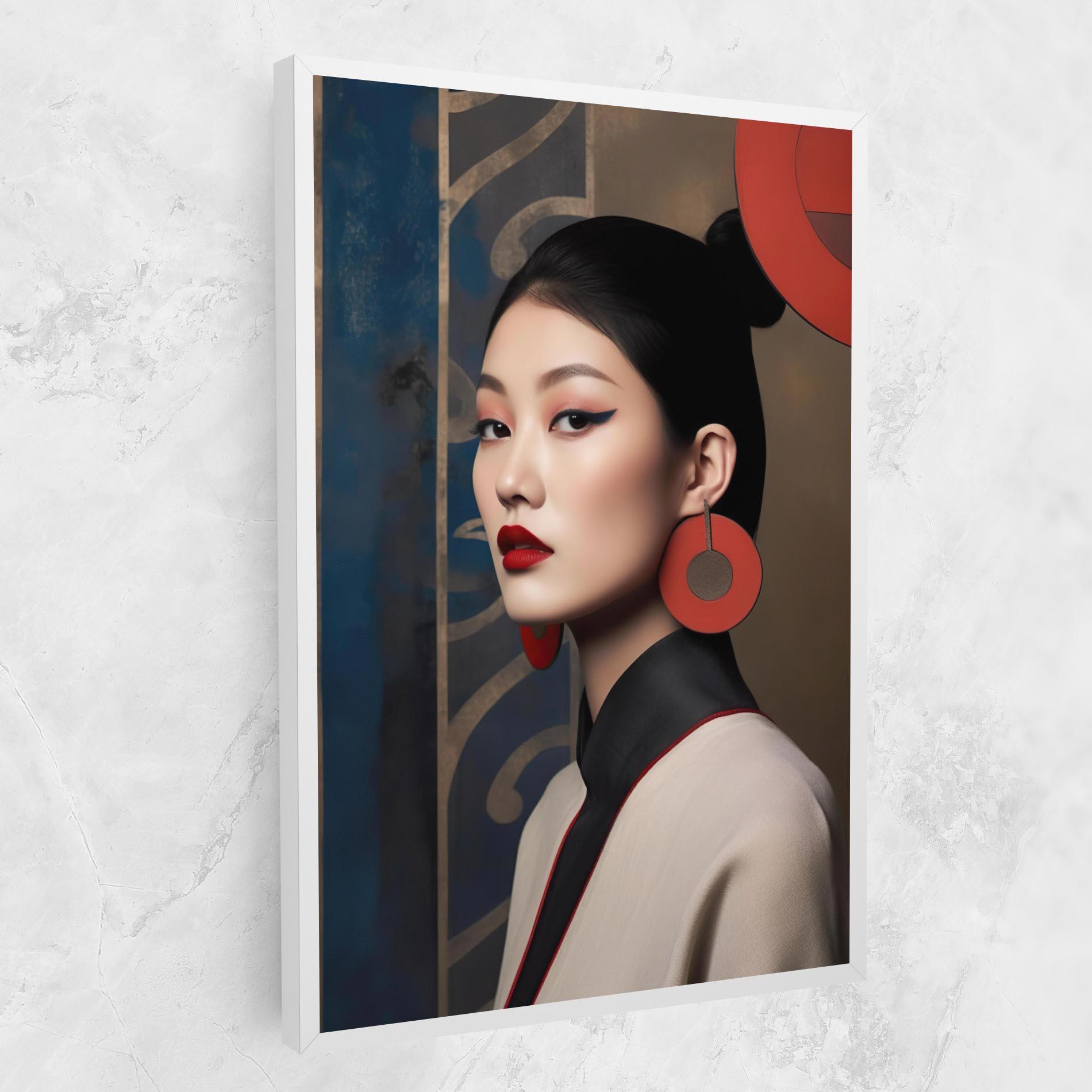 Obraz na Płótnie Asian Big Earrings mockup 1