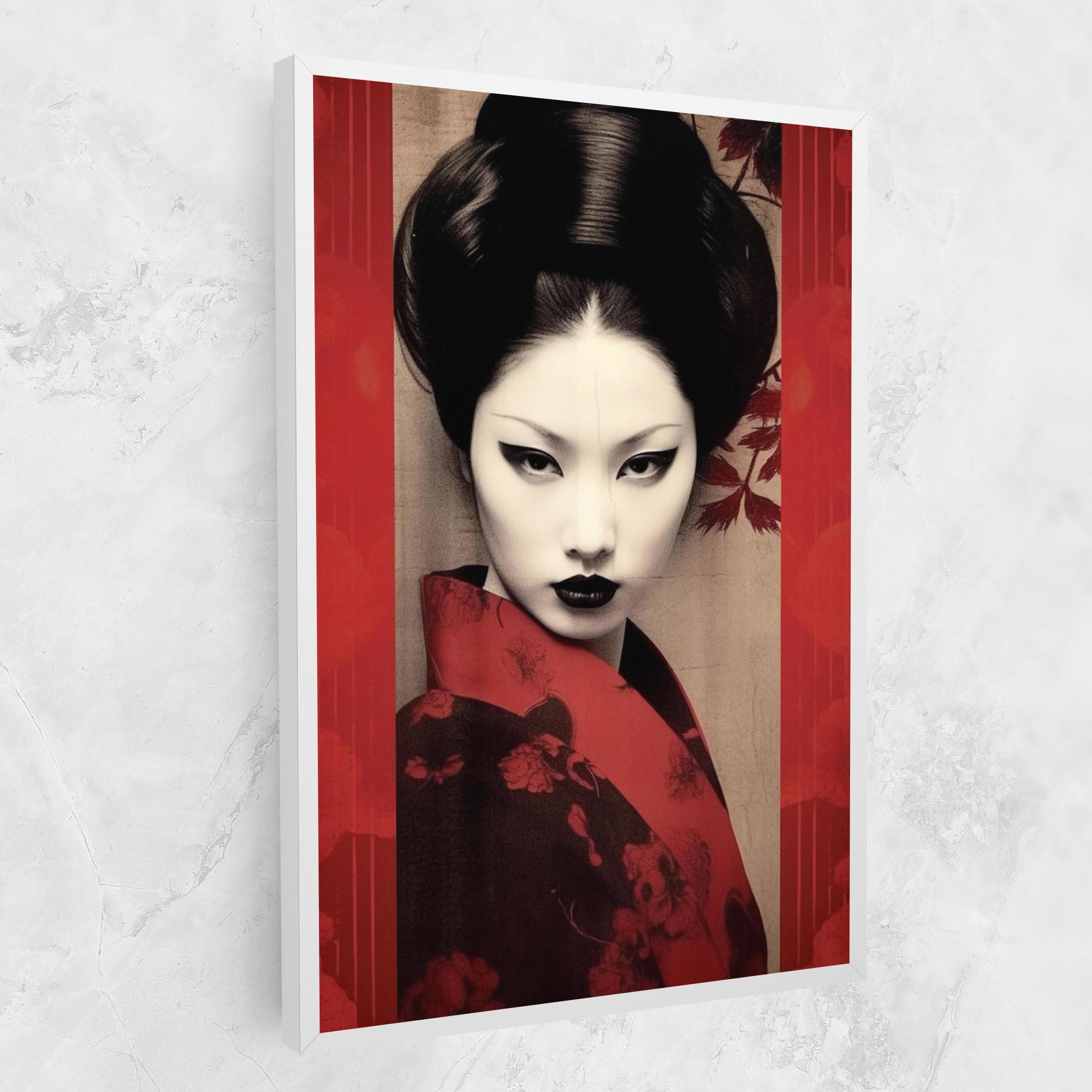 Obraz na Płótnie Black Asiatic Makeup mockup 1