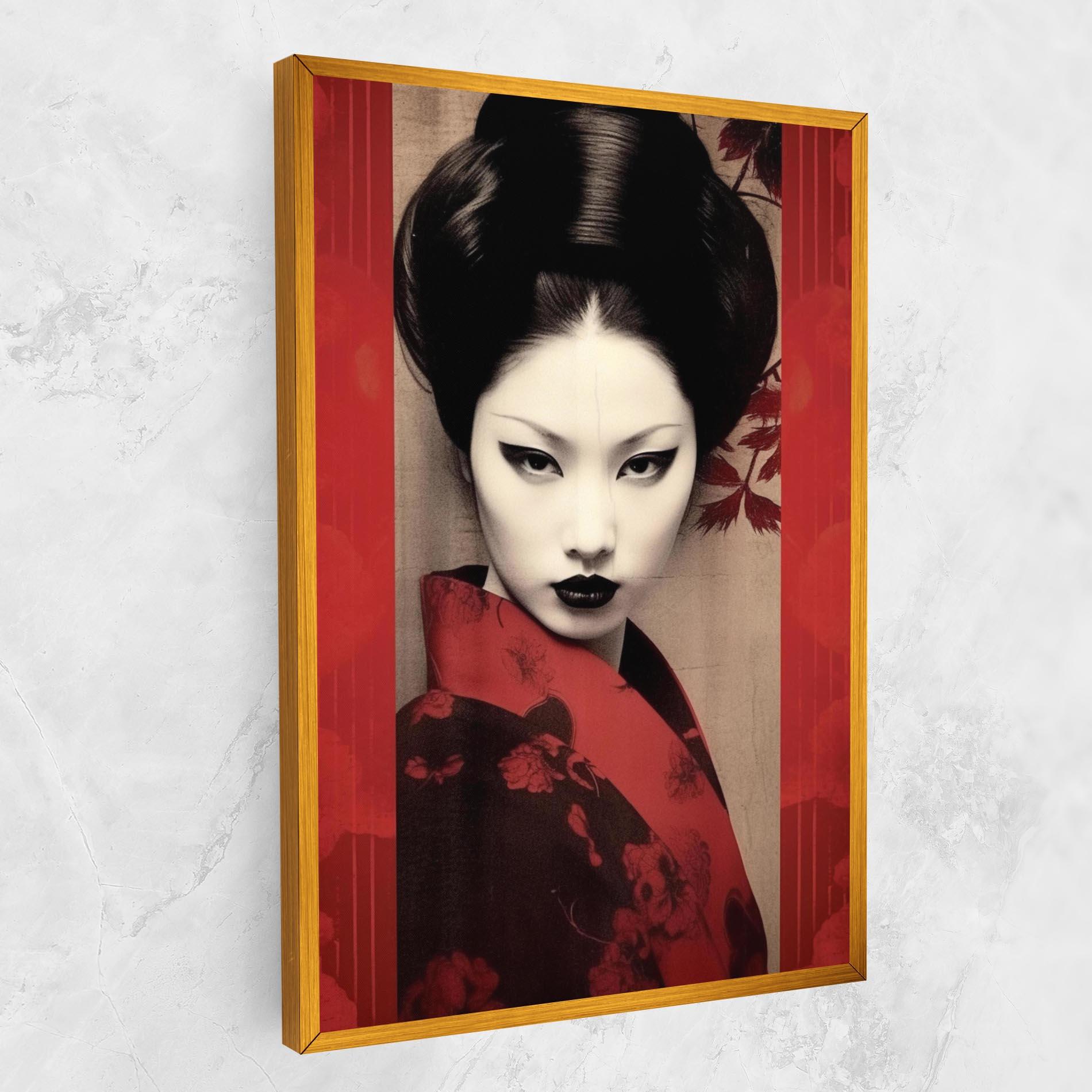 Obraz na Płótnie Black Asiatic Makeup mockup 1