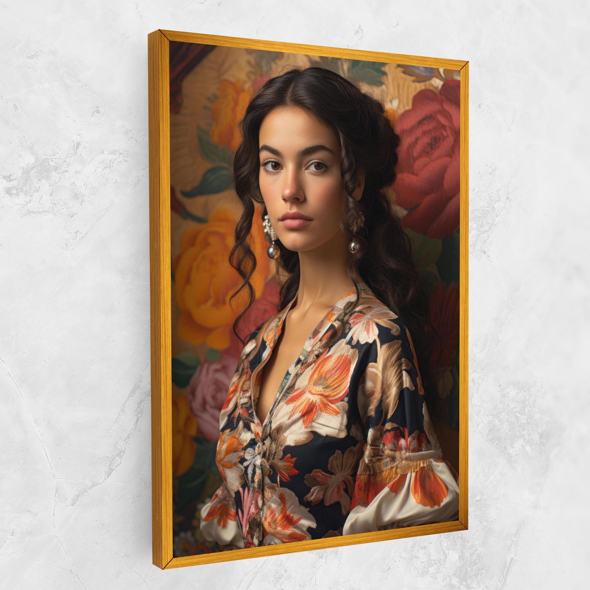 Obraz na Płótnie Floral Dress Lady mockup 1