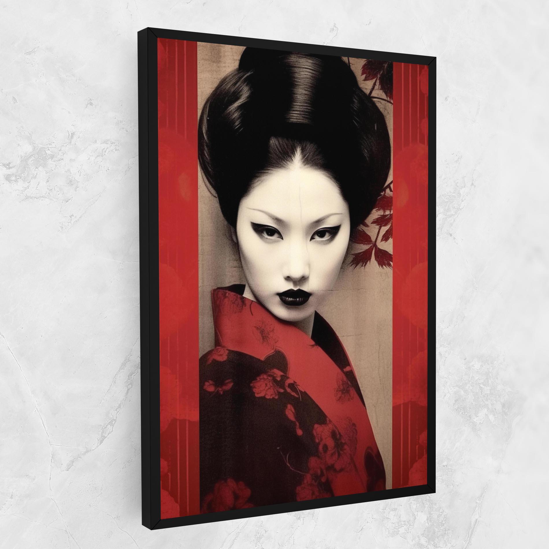 Obraz na Płótnie Black Asiatic Makeup mockup 1