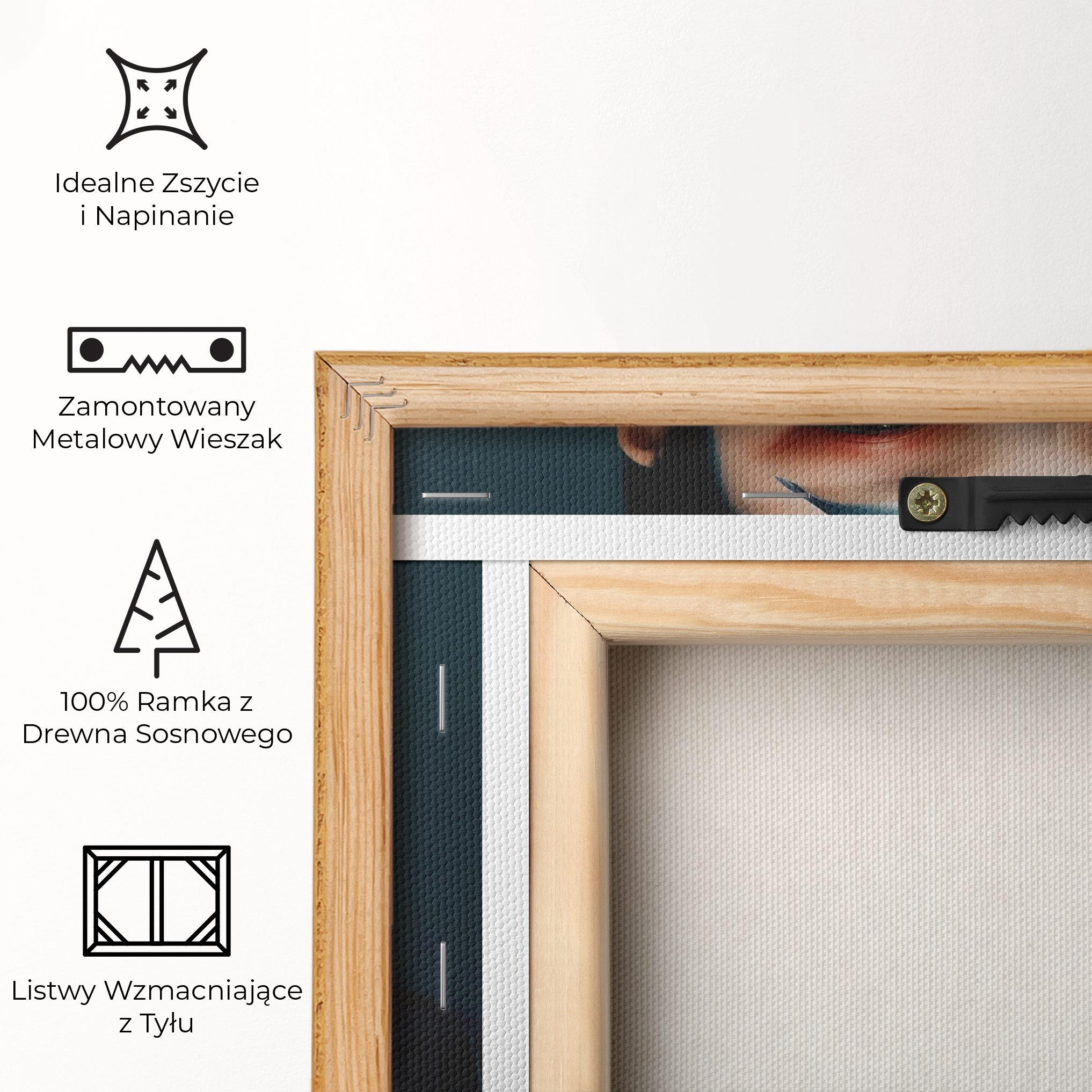 Obraz na Płótnie Asian Painted Woman mockup 5