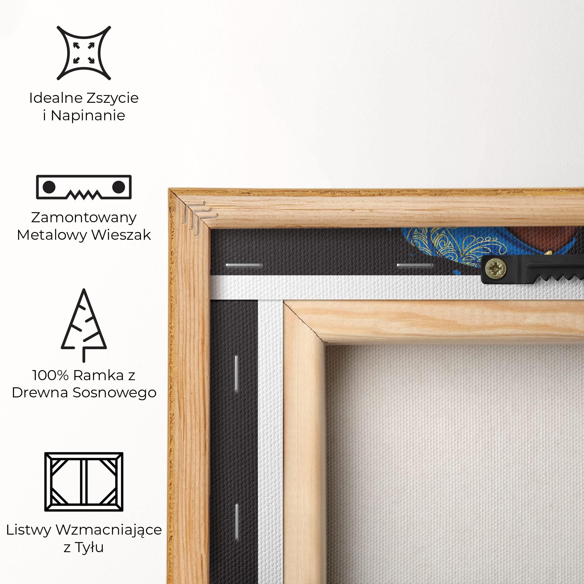 Blue African Outfit mockup 5