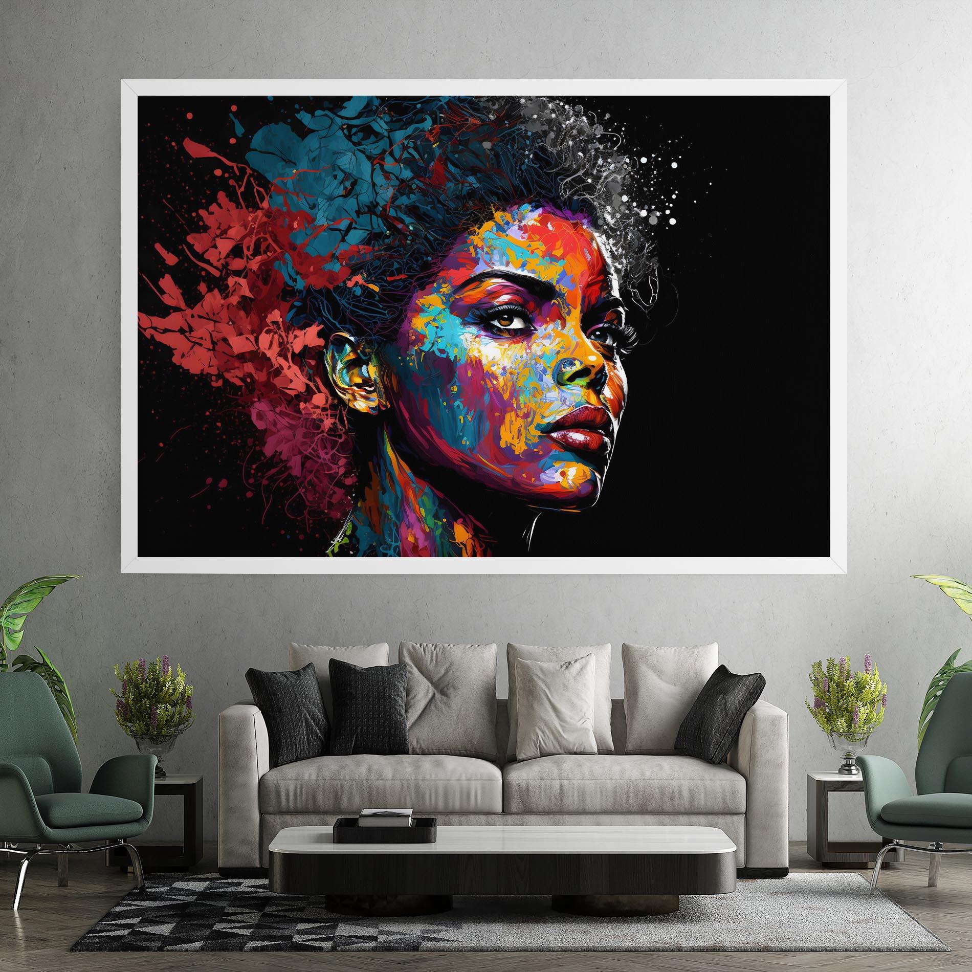 Obraz na Płótnie American Woman Splashes mockup 7