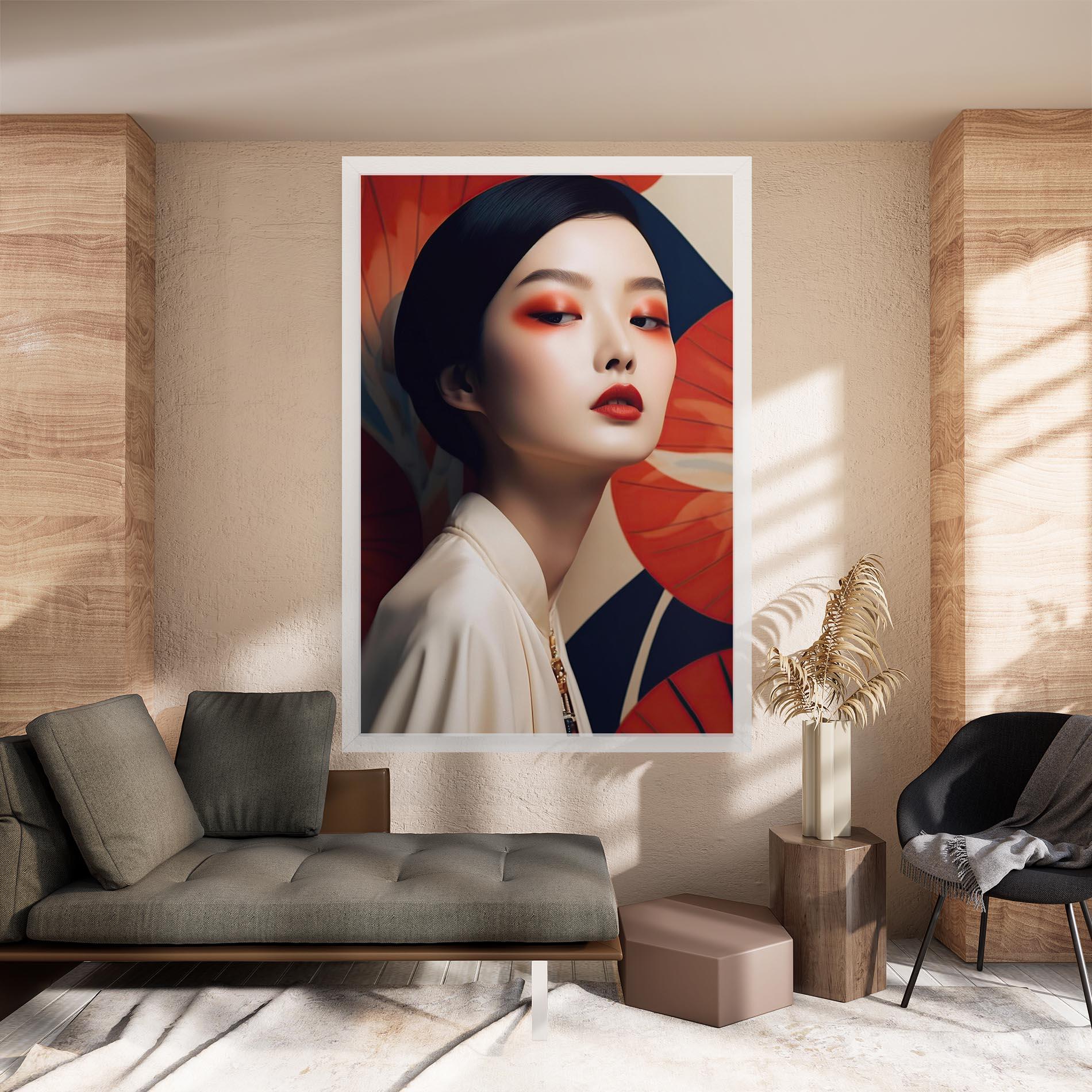 Obraz na Płótnie Asiatic Red Lips mockup 8