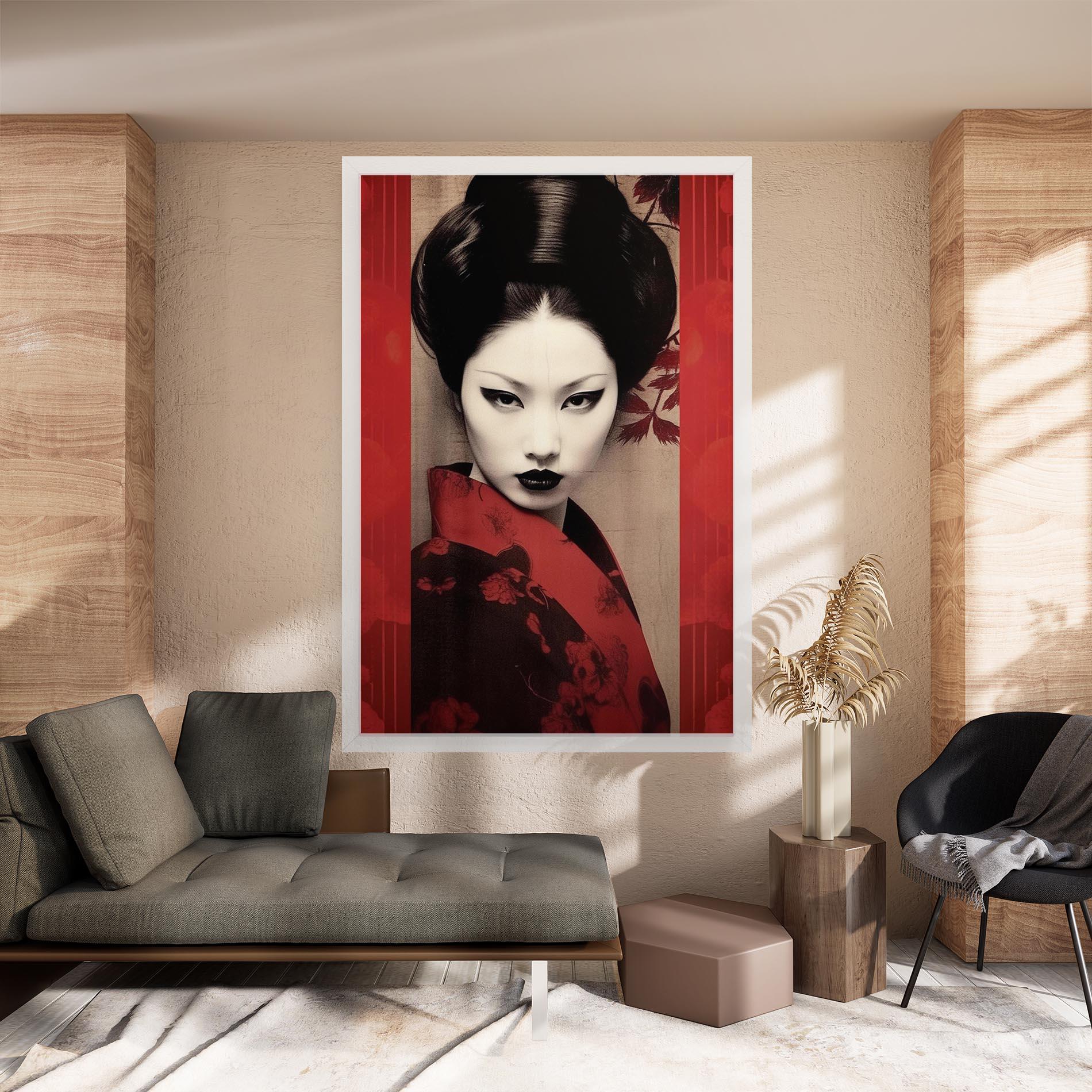 Obraz na Płótnie Black Asiatic Makeup mockup 8