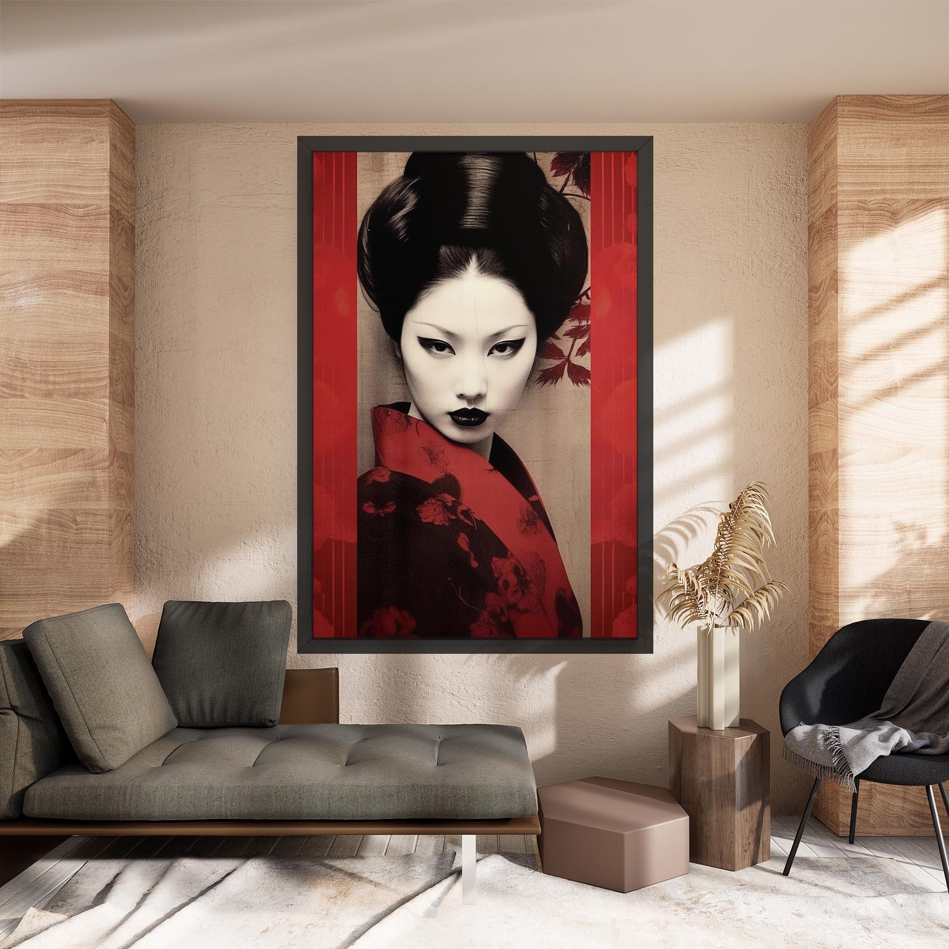 Obraz na Płótnie Black Asiatic Makeup mockup 8