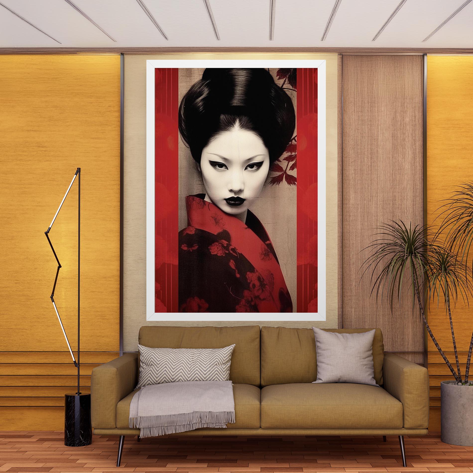 Obraz na Płótnie Black Asiatic Makeup mockup 9