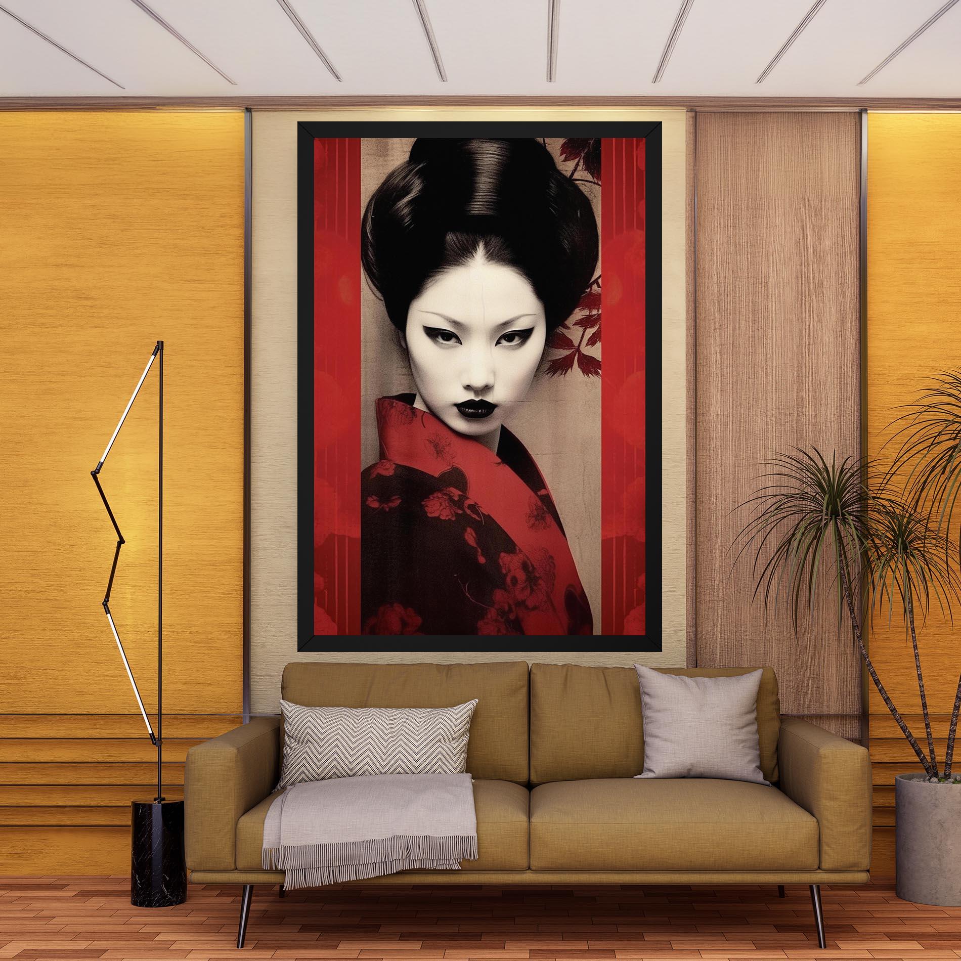 Obraz na Płótnie Black Asiatic Makeup mockup 9