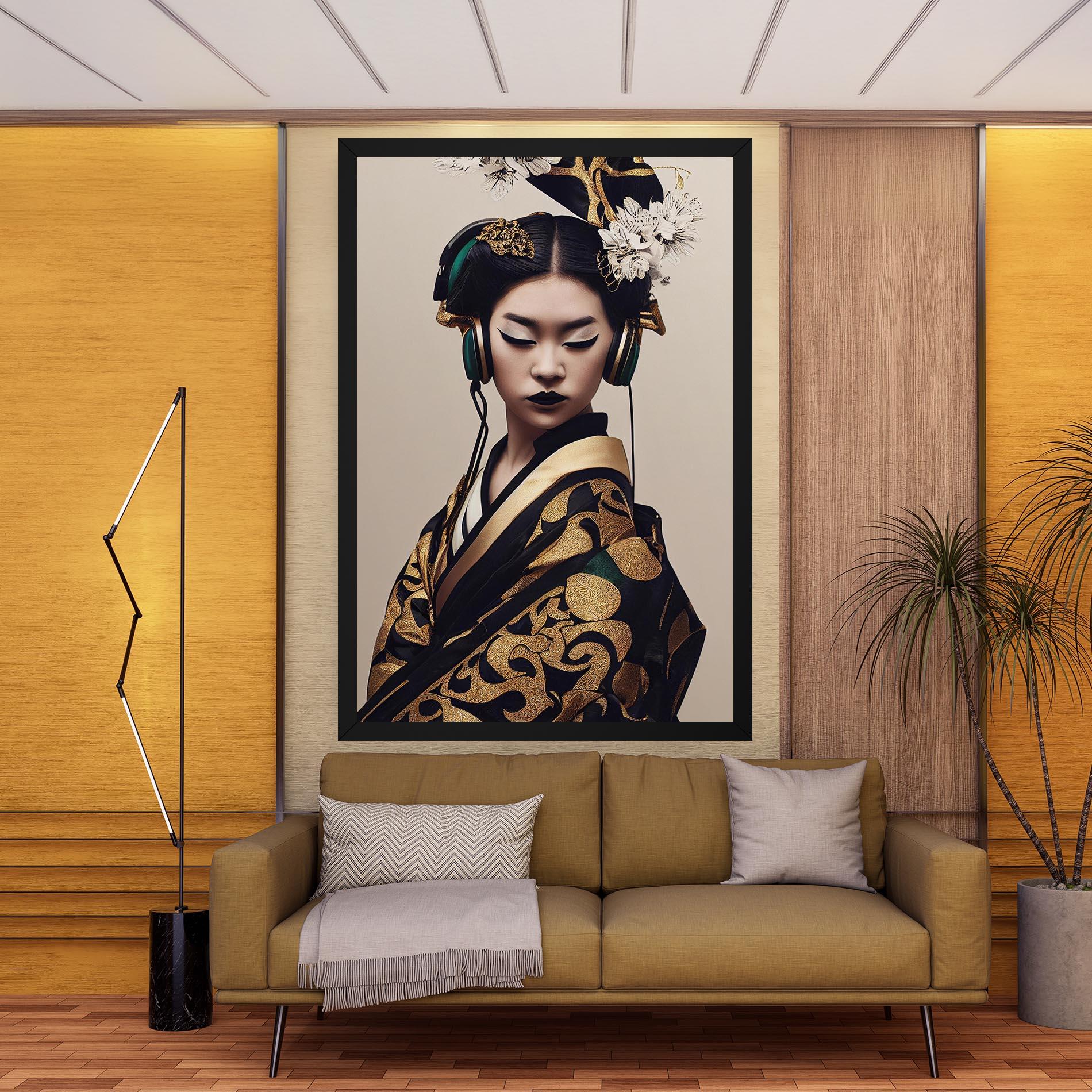 Obraz na Płótnie Kimono Headphones mockup 9