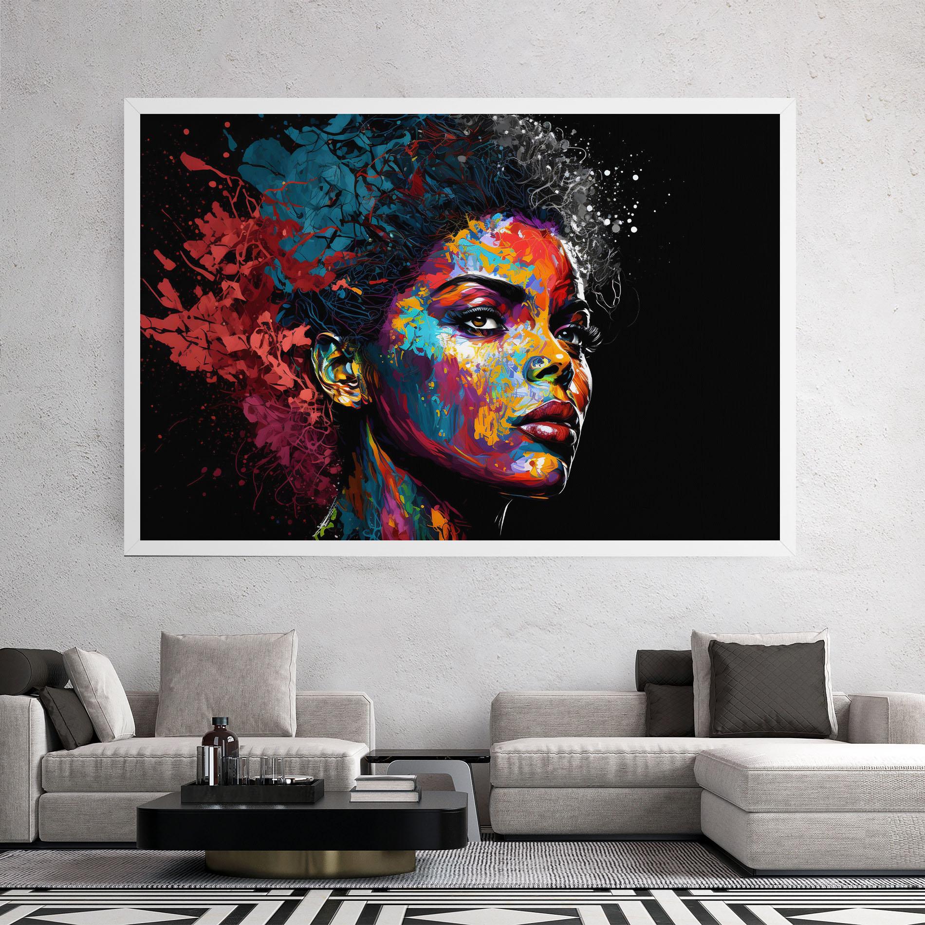 Obraz na Płótnie American Woman Splashes mockup 2