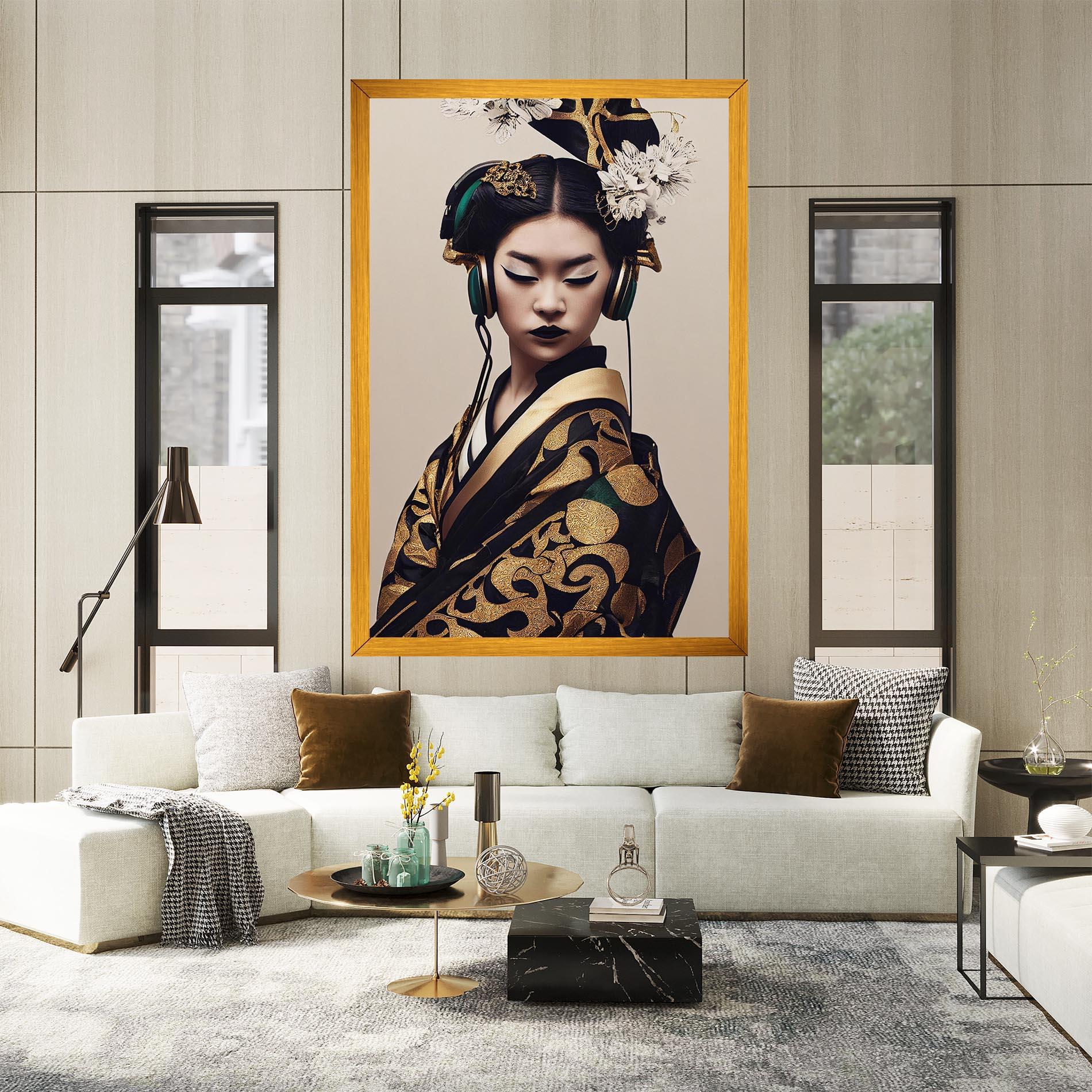 Obraz na Płótnie Kimono Headphones mockup 2