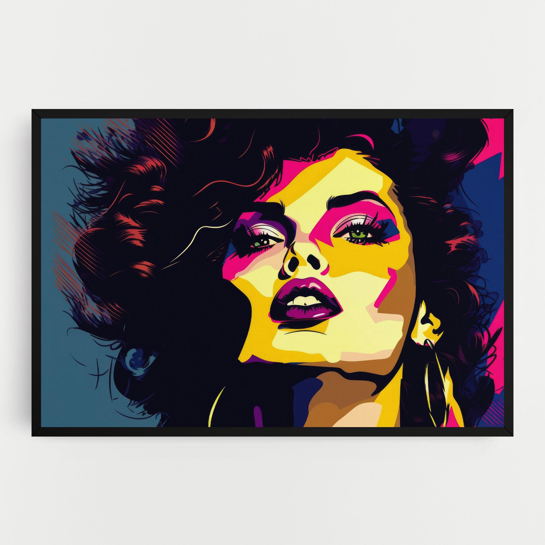 Obraz na Płótnie Pop Art Portrait Woman mockup 0