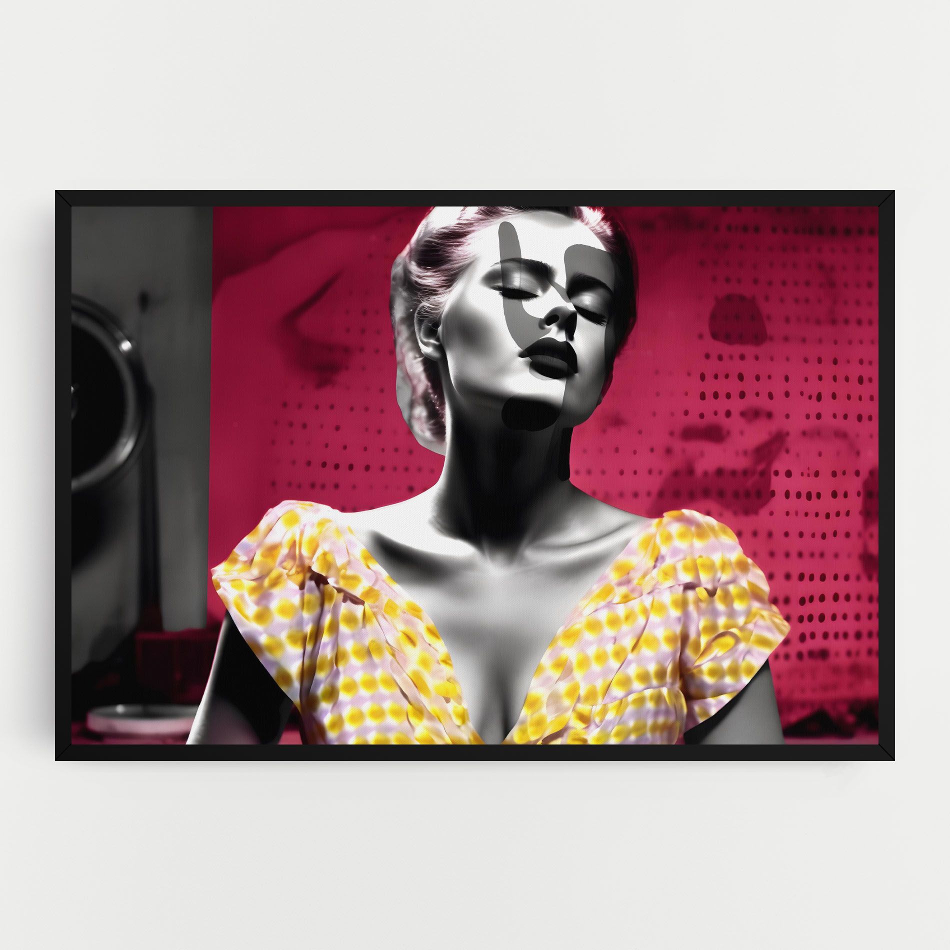 Yellow Dress On Pink mockup 0