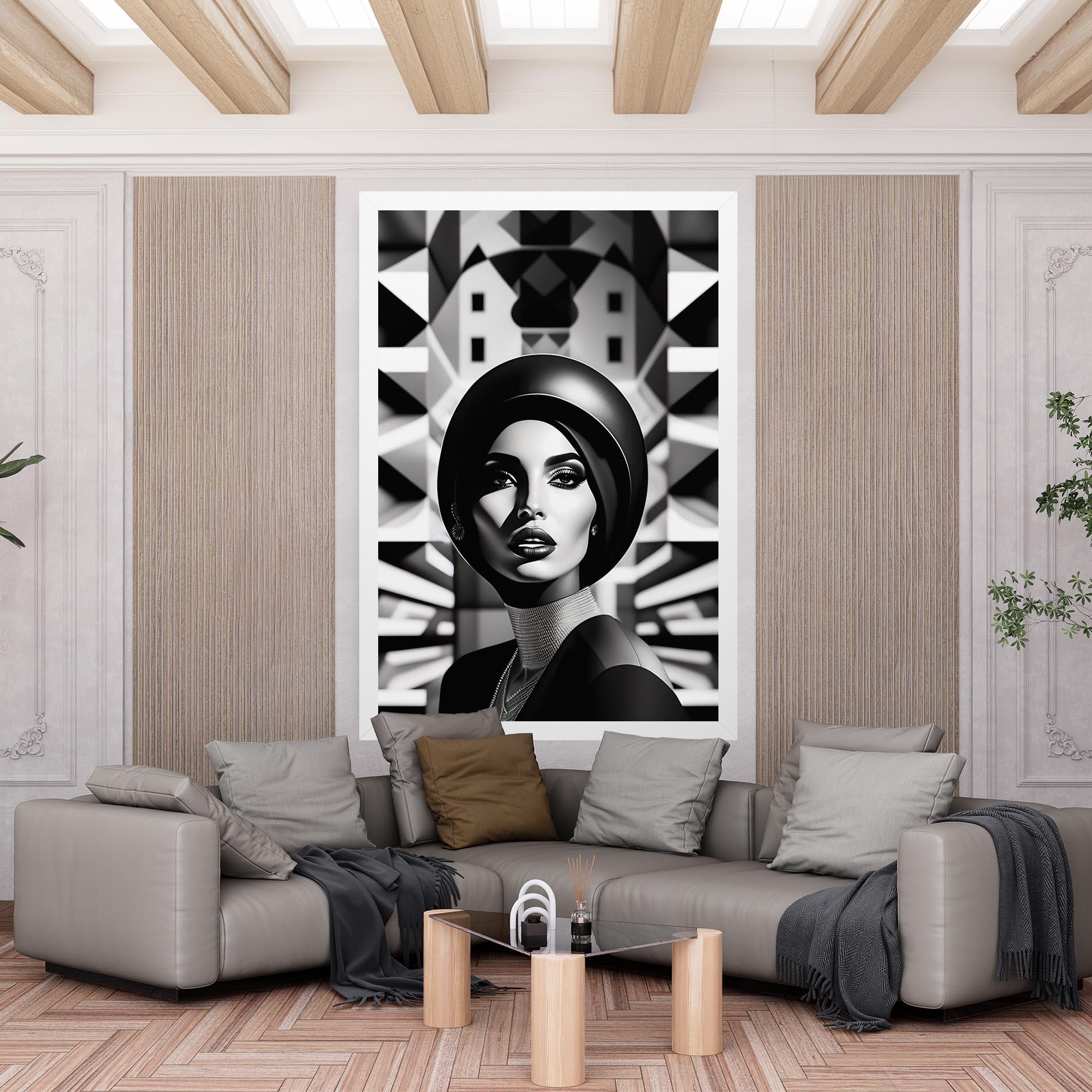 Obraz na Płótnie Big Black Hat mockup 6