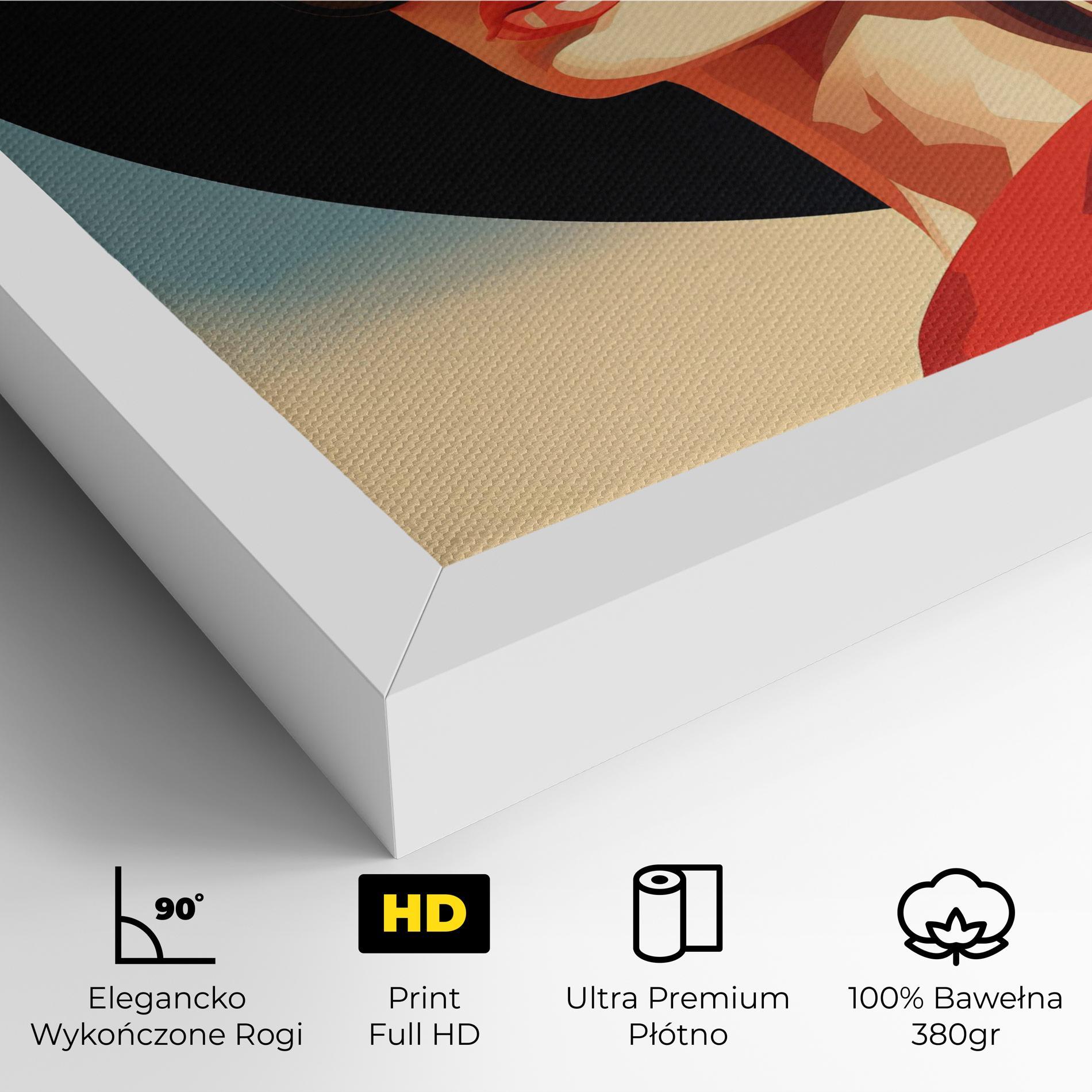 Obraz na Płótnie Caucasian Glamor Model mockup 4