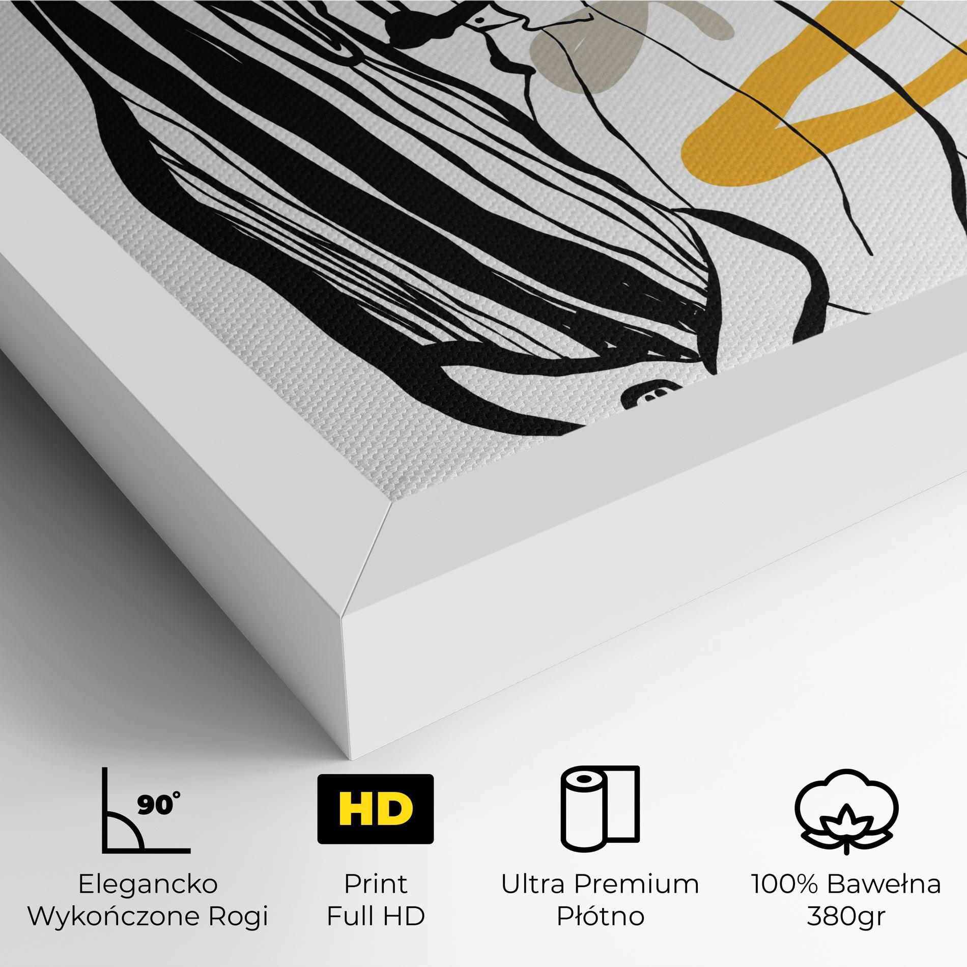 Obraz na Płótnie Modern Outfit Line mockup 4