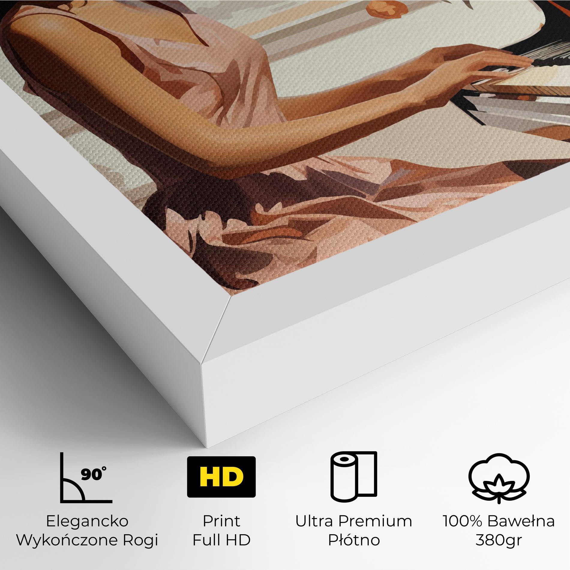 Obraz na Płótnie Singer Painting mockup 4