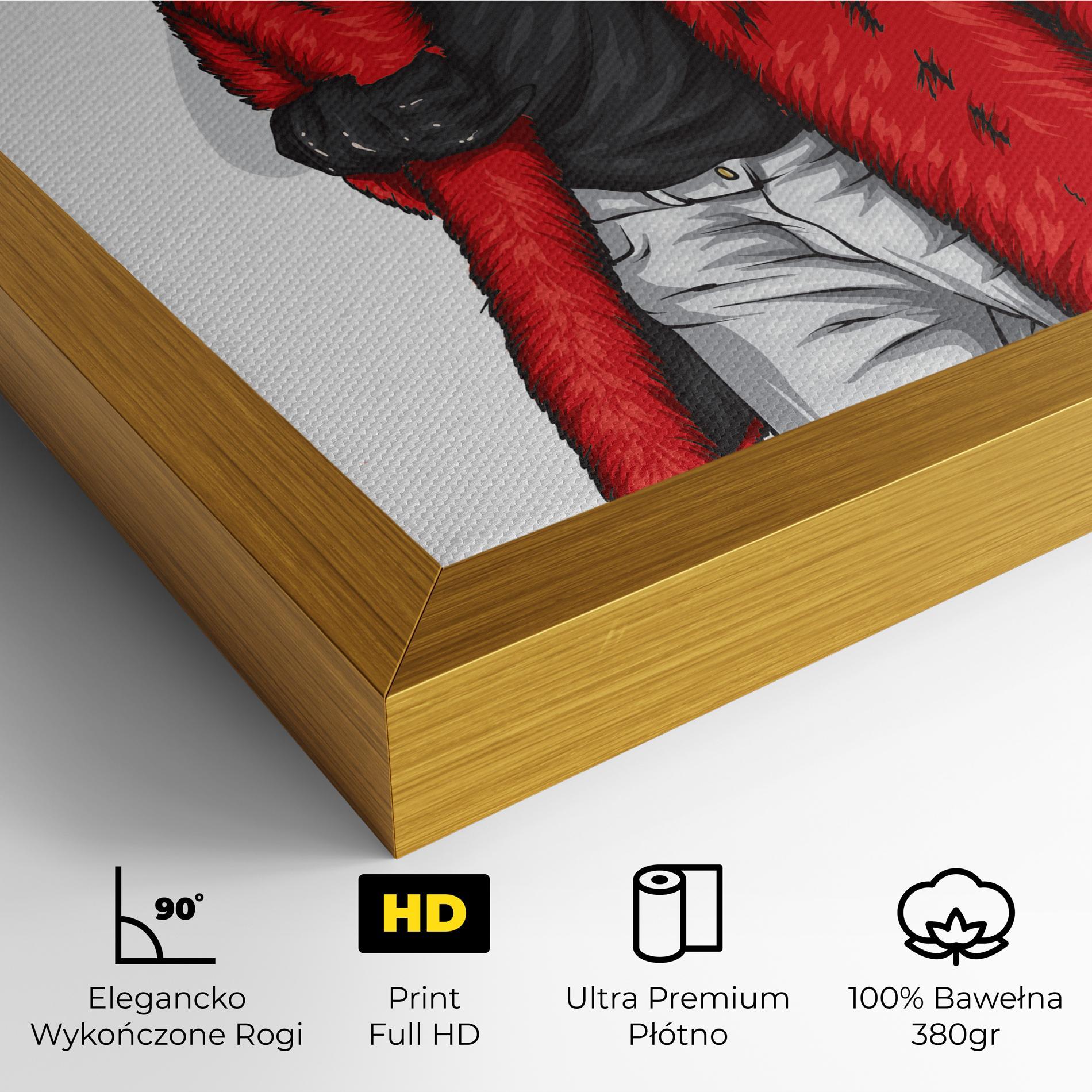 Obraz na Płótnie Black Blouse Woman mockup 4