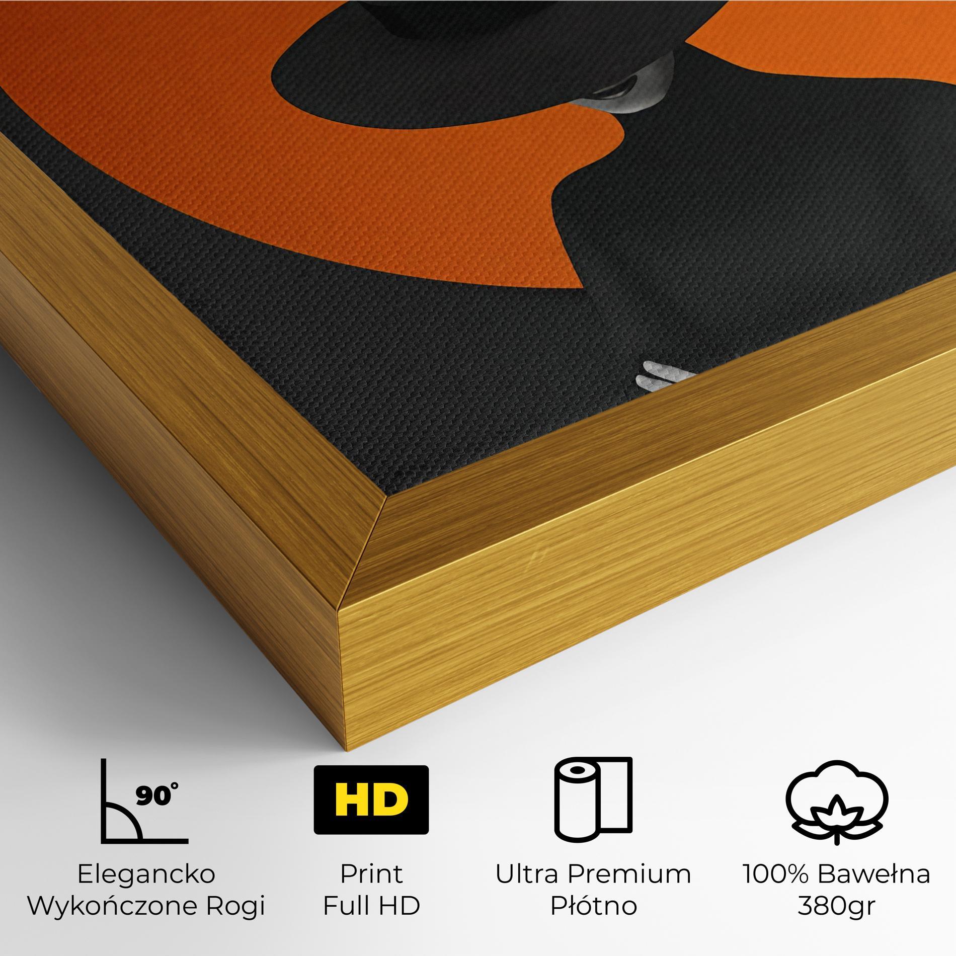 Obraz na Płótnie Black Fashion mockup 4