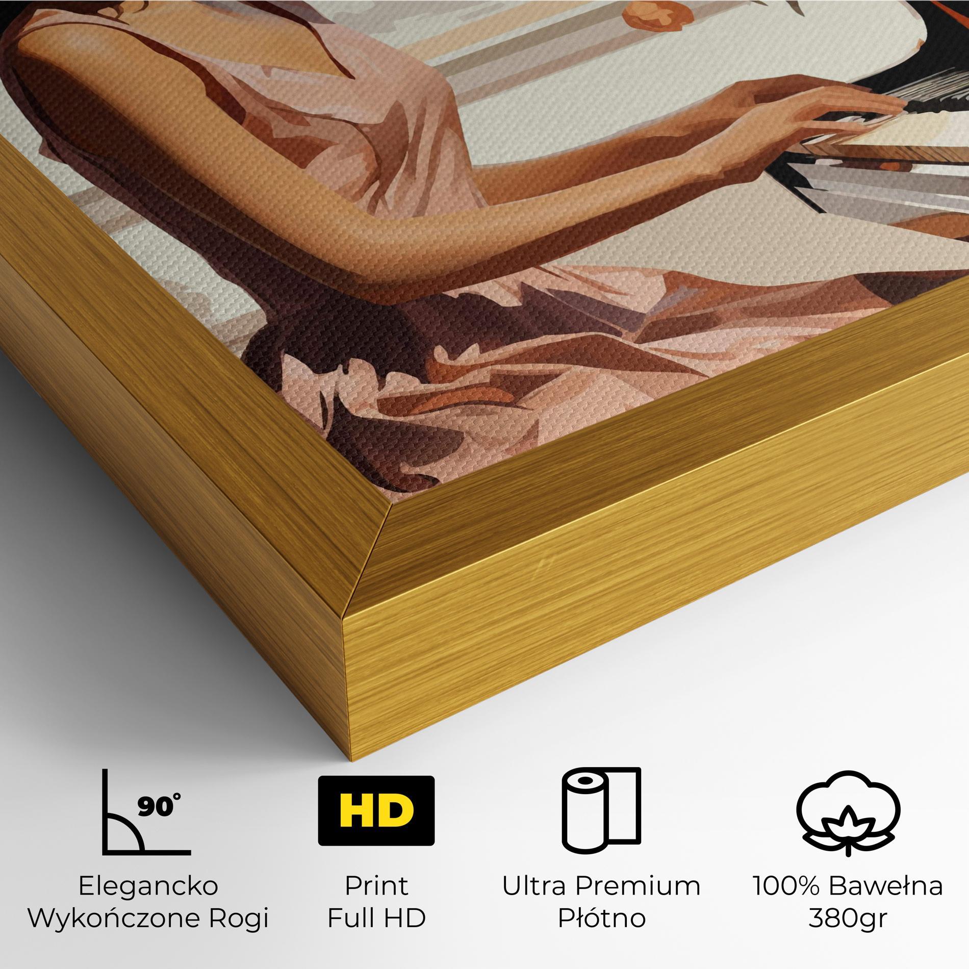 Obraz na Płótnie Singer Painting mockup 4