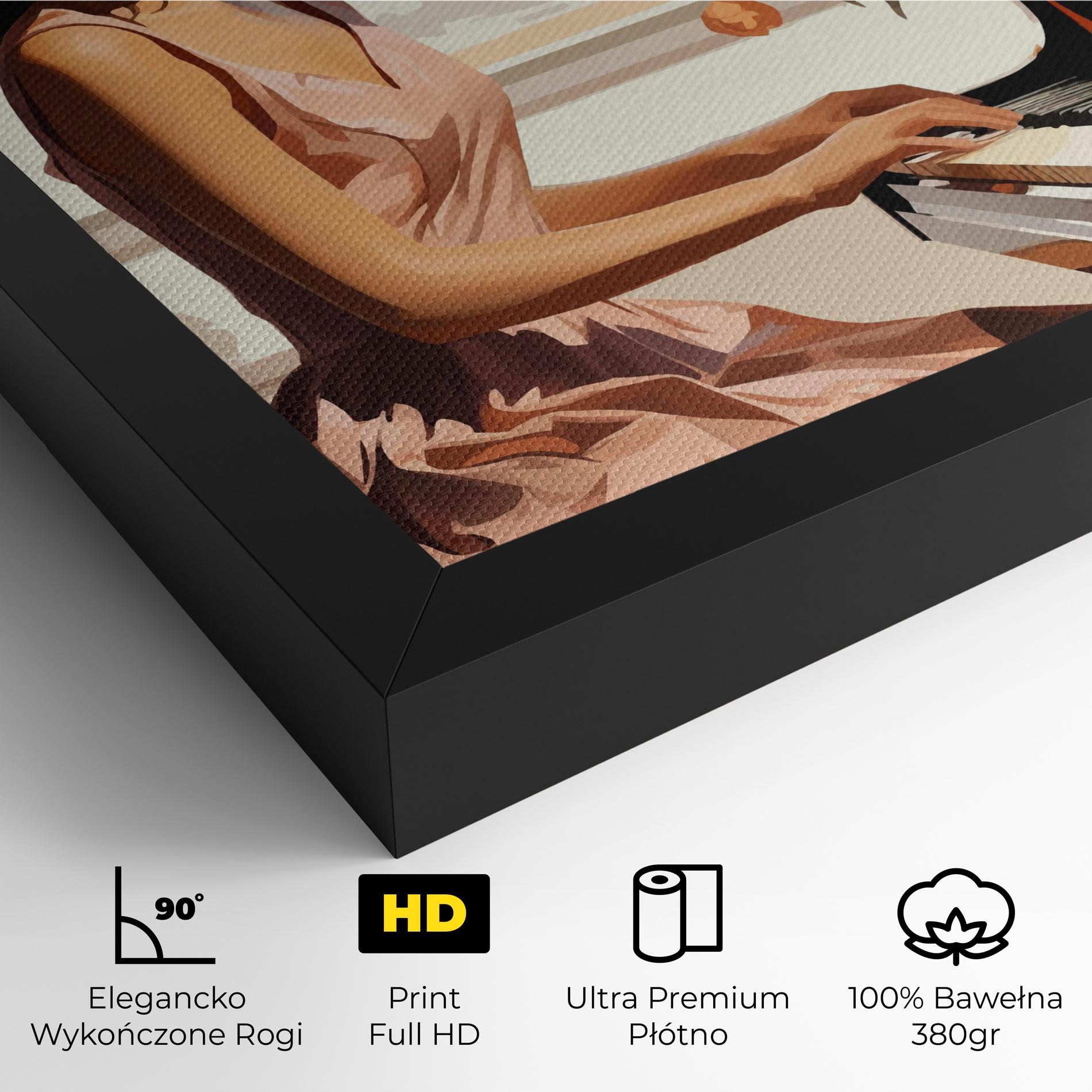 Obraz na Płótnie Singer Painting mockup 4