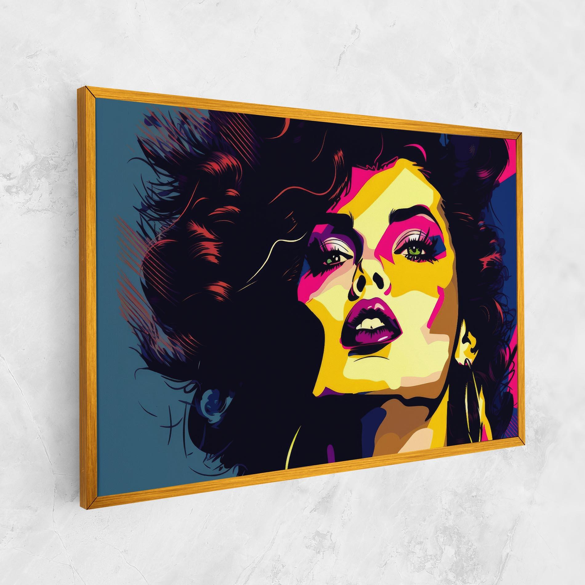 Obraz na Płótnie Pop Art Portrait Woman mockup 1