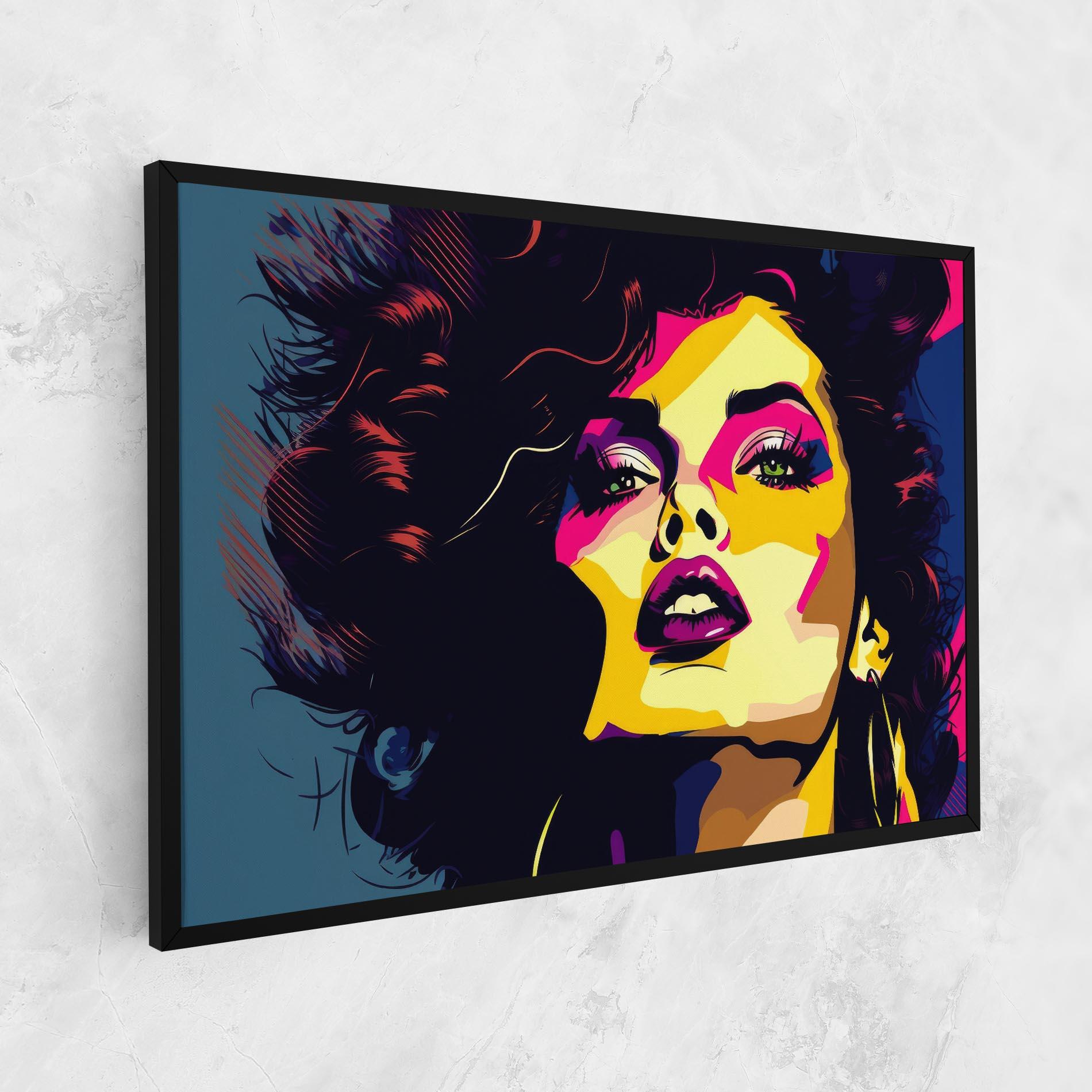 Obraz na Płótnie Pop Art Portrait Woman mockup 1