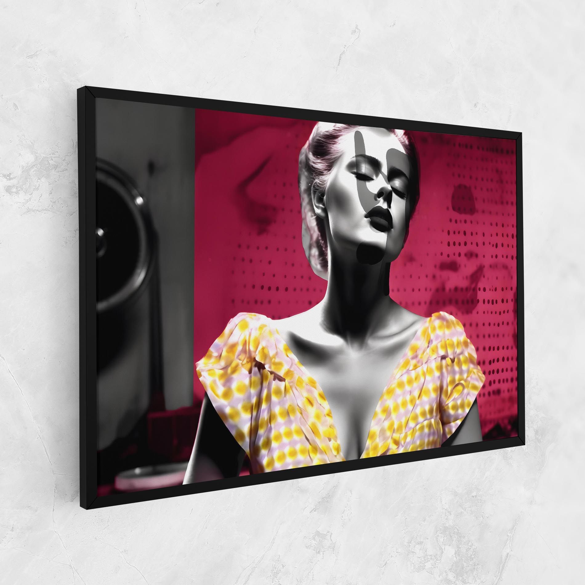 Yellow Dress On Pink mockup 1