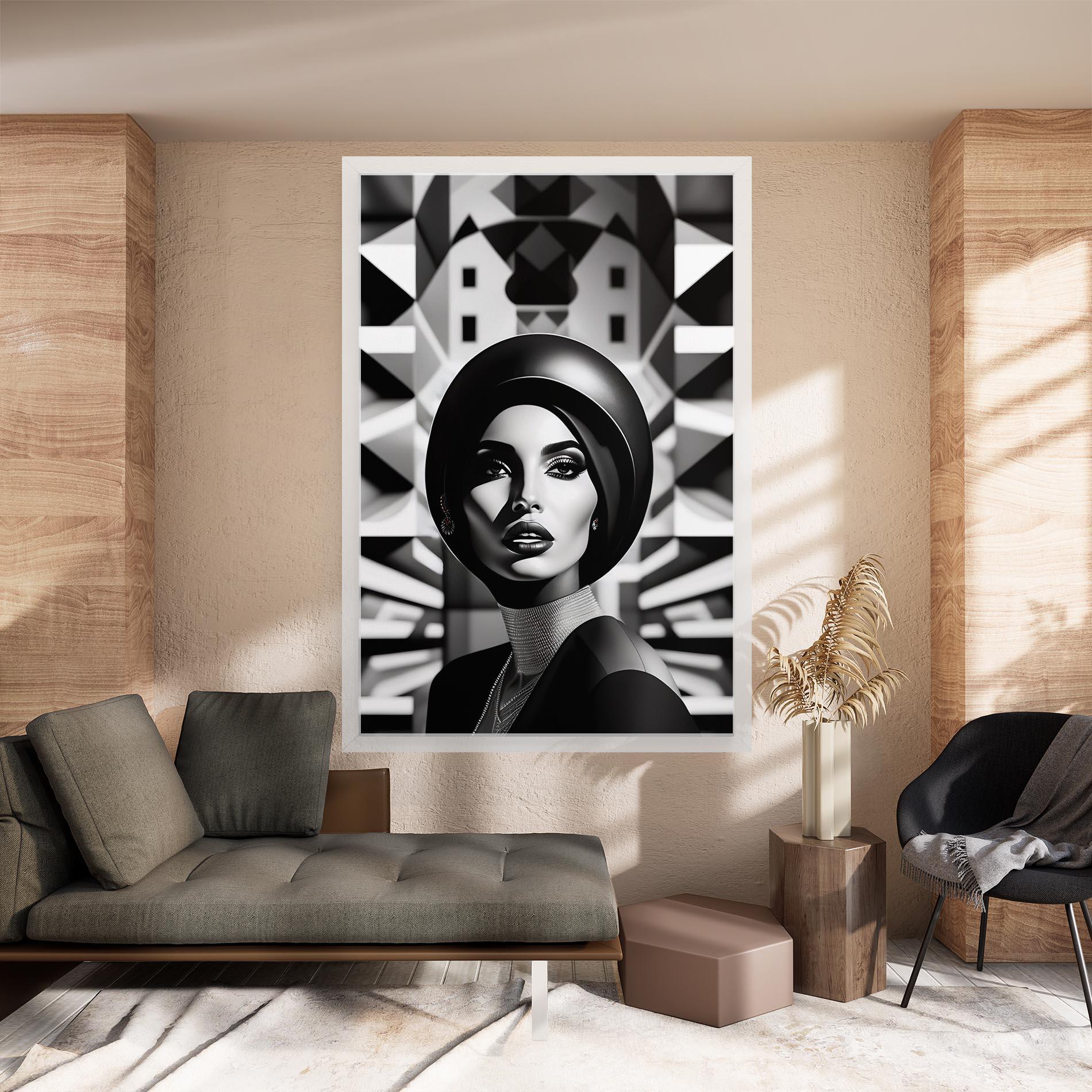 Obraz na Płótnie Big Black Hat mockup 8