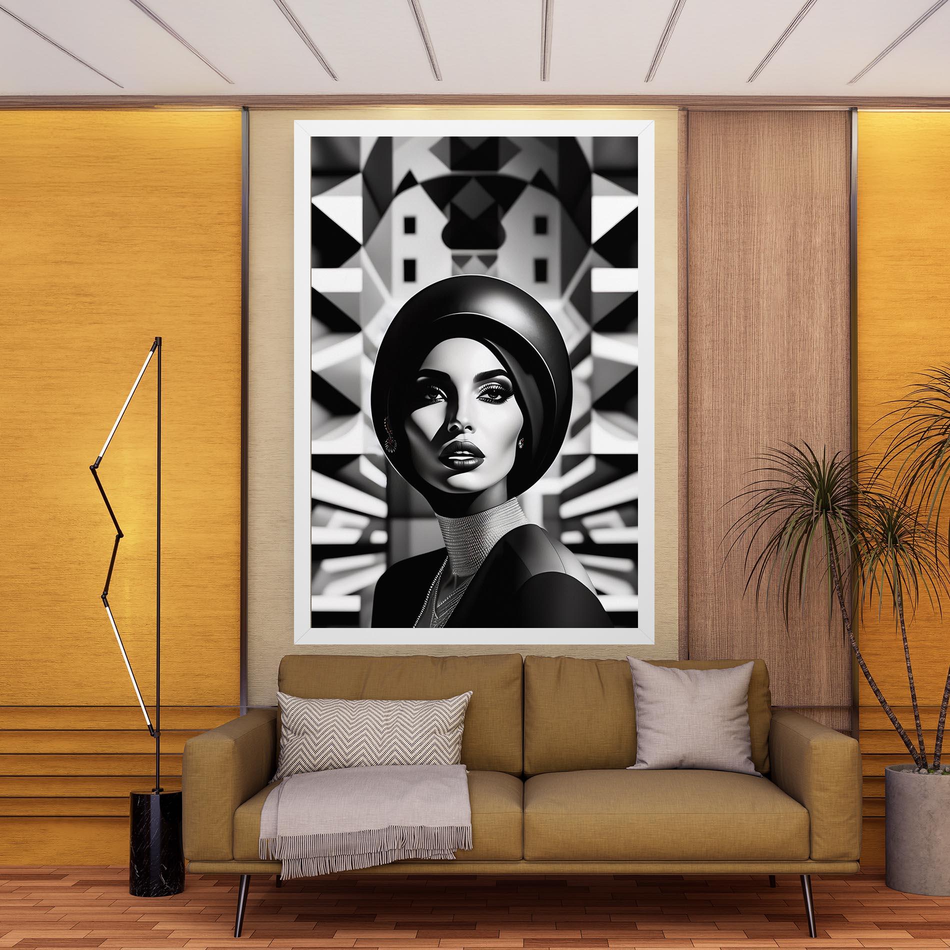 Obraz na Płótnie Big Black Hat mockup 9