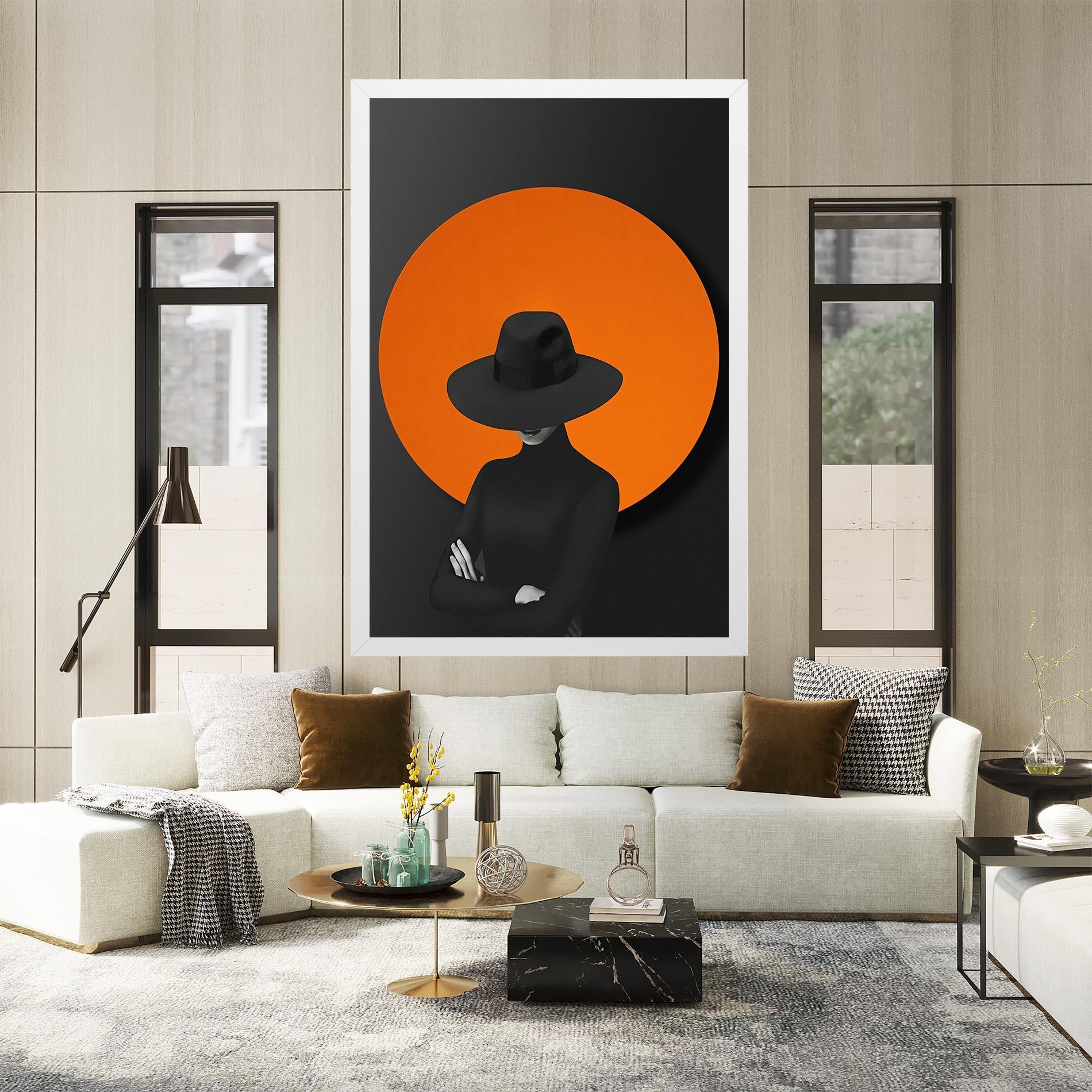 Obraz na Płótnie Black Fashion mockup 2