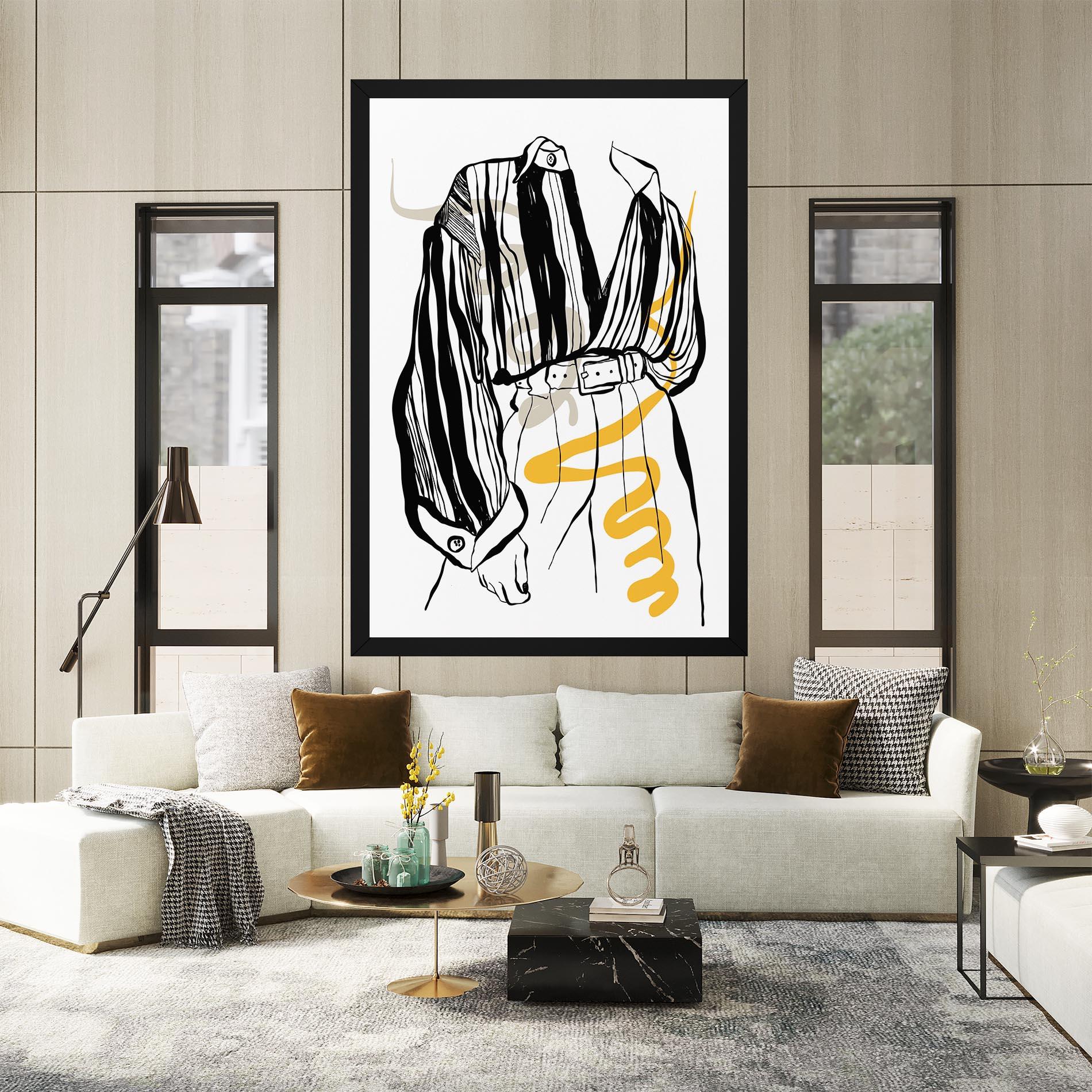 Obraz na Płótnie Modern Outfit Line mockup 2