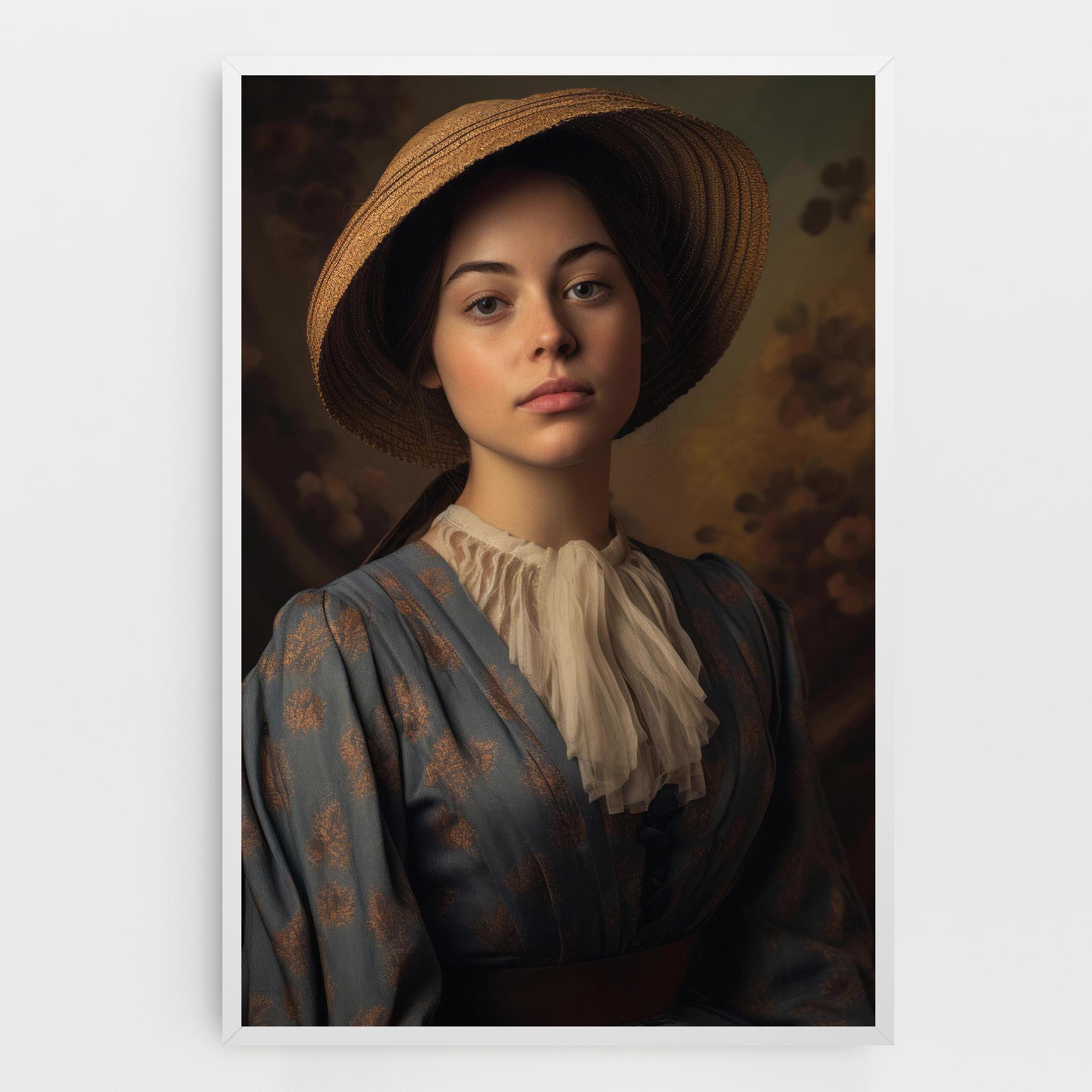 Obraz na Płótnie Vintage Blue Dress mockup 0